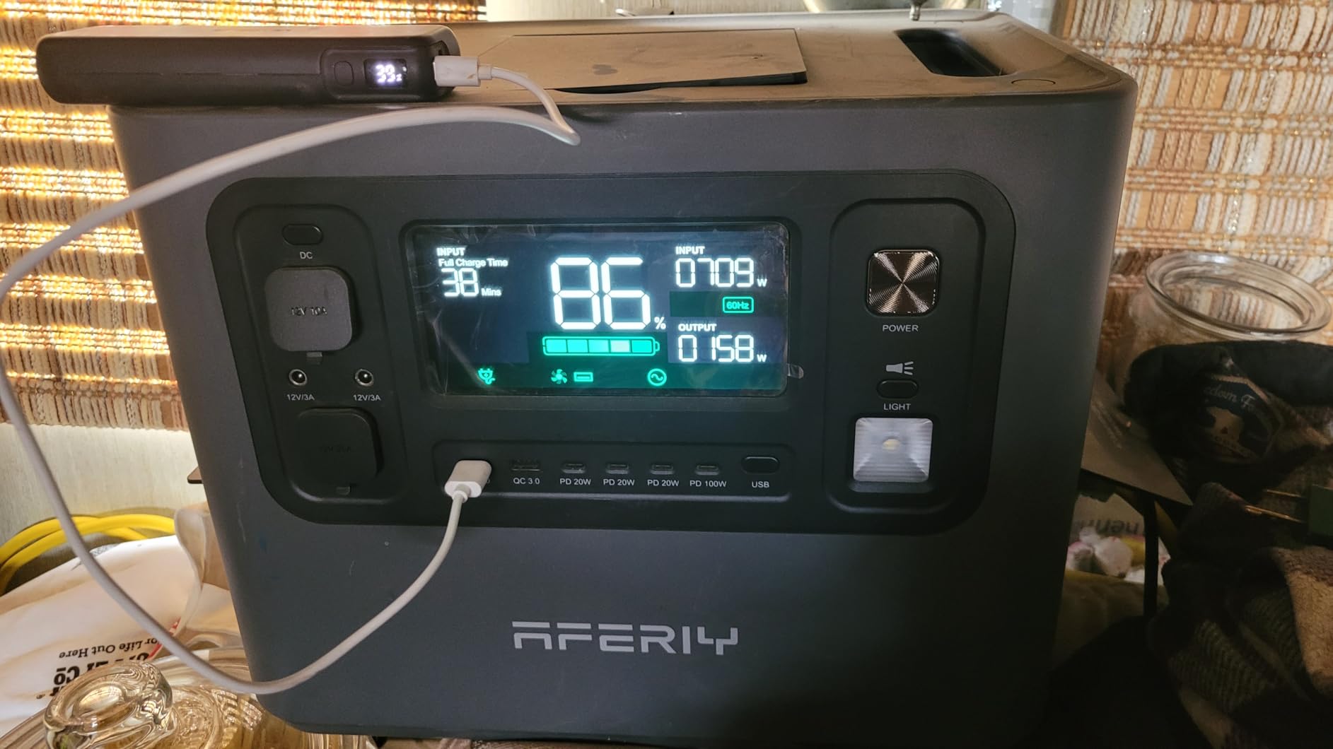 AFERIY 2048Wh Portable Power Station 2400W (Peak 4800W), P210 LiFePO4 Battery Generator, AC Fast Charging, 12V/25A XT60 DC Output Port, UPS Power Outages, Home Backup, Camping (Solar Panel Optional) customer photo 2