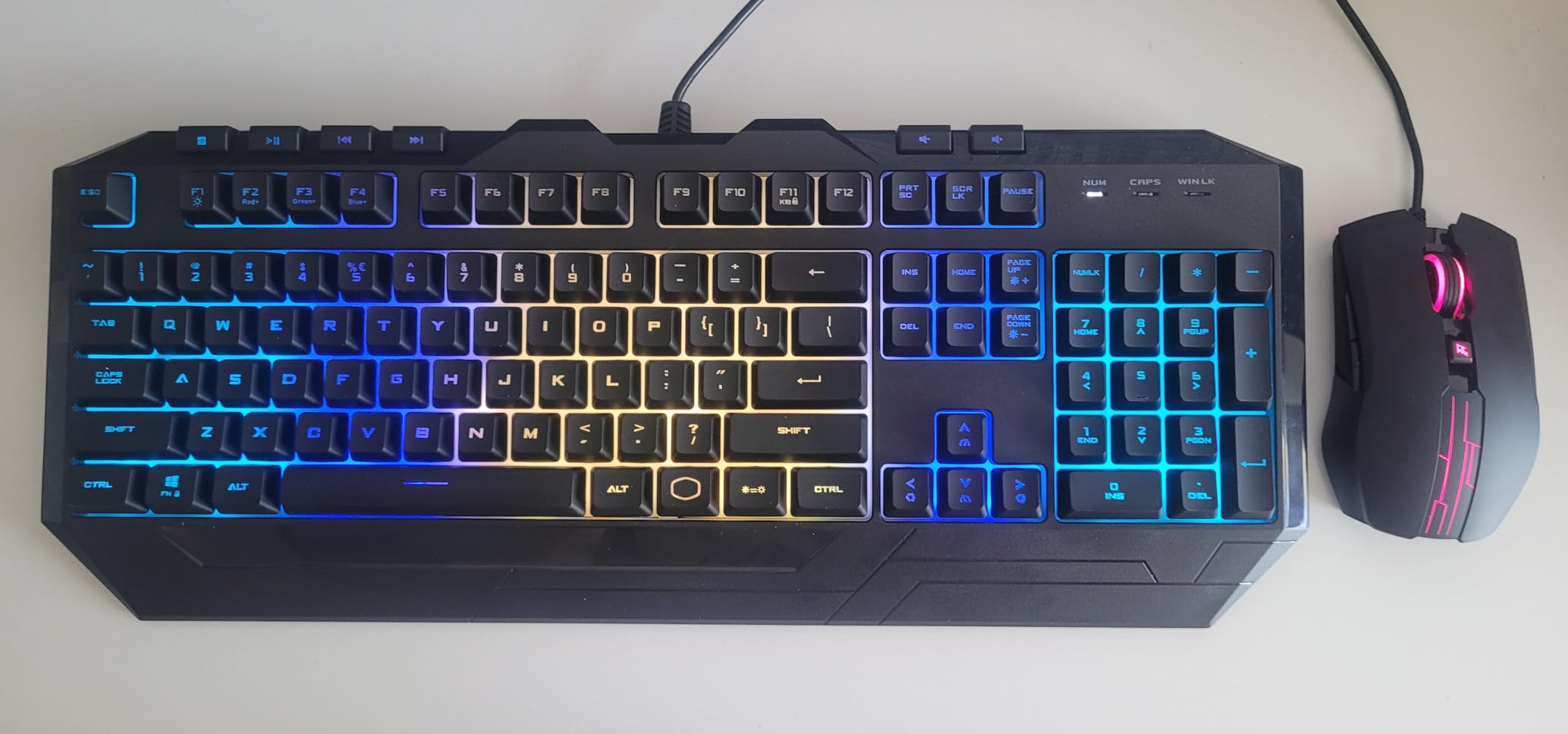 Devastator 3 RGB Gaming Keyboard | Mouse Combo, 6-Zone RGB Keyboard, 26-Key Rollover, Ambidextrous Mouse, 5-Zone RGB Mouse, Optical Sensor, 4800 DPI, Dedicated Media Keys customer photo 2