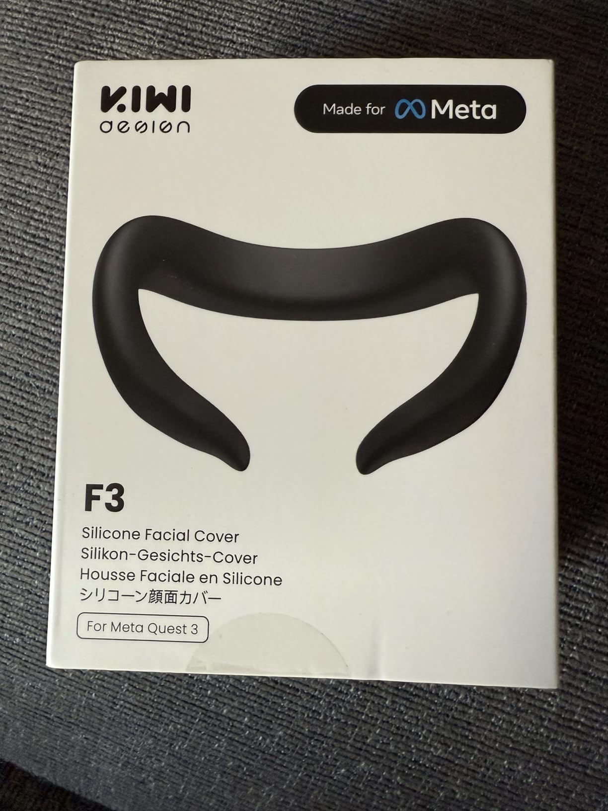 KIWI design F3 Silicone Facial Interface Compatible with Meta/Oculus Quest 3, Sweatproof VR Face Cover Accessories, Not for Quest 3S customer photo 2