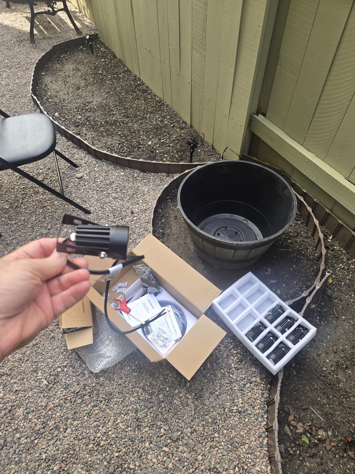 SUNVIE All-in-One LED Low Voltage Landscape Lighting Kit, 12-Pack Landscape Lights with Transformer 100FT Wire and Connectors, 3000K Waterproof Low Voltage Landscape Lights for Garden Yard House Tree customer photo 1