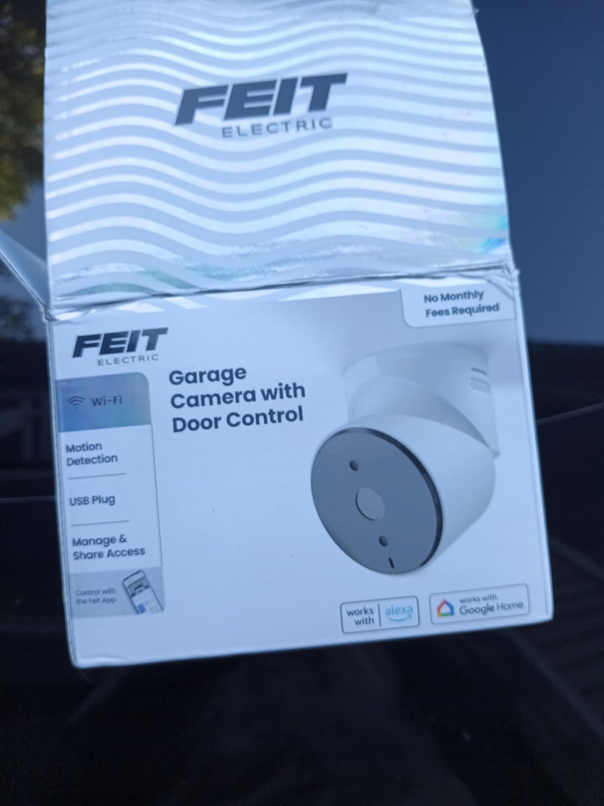 Feit Electric Smart Garage Door Camera, 2-Way Audio, Live Streaming, Human Motion Detection, 24/7 Recording, Infrared Night Vision, Remote Closure & Alerts, Alexa/Google Asst Compatible, CAM/GAR/WiFi customer photo 1