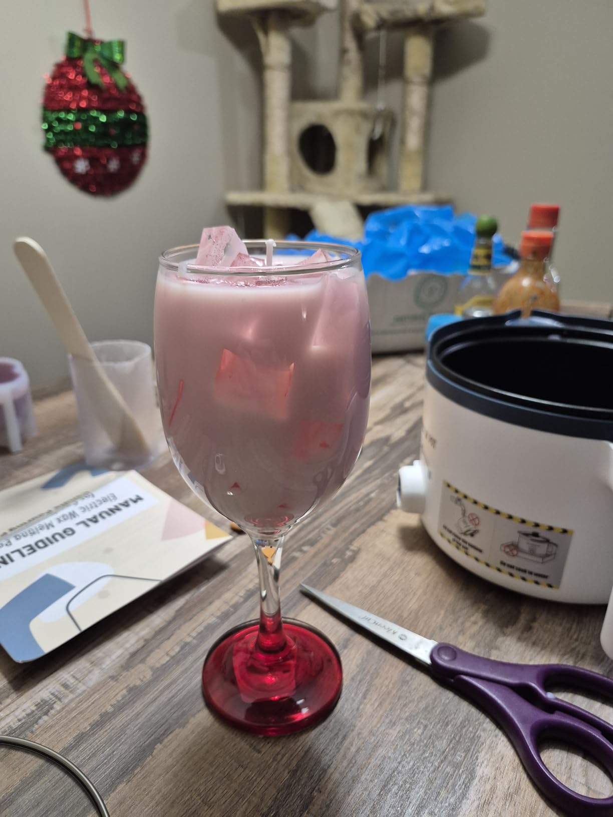 Ksedcon Wax Melting Pot for Candle Making, Electric Wax Melter with Pour Spout,Candle Making Supplies Includes Pouring Pot, Colors Dyes, Wicks, Thermometer customer photo 1