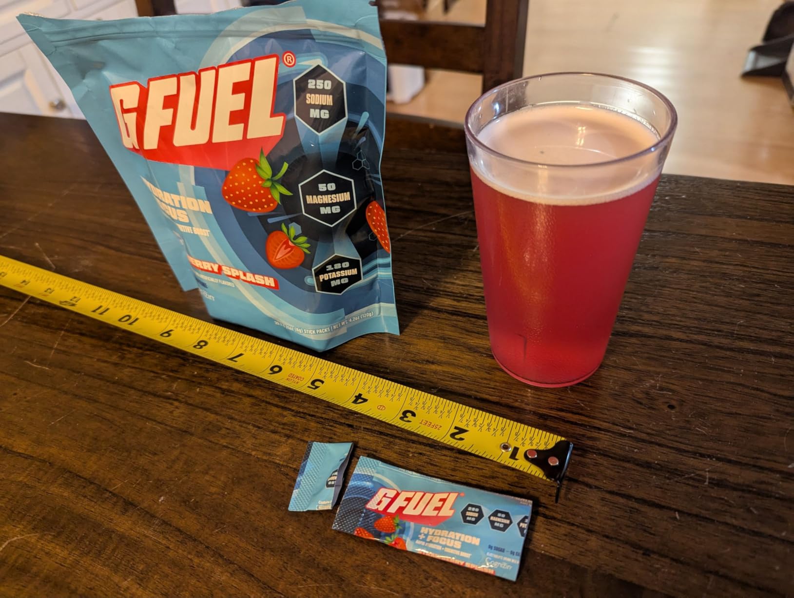 G Fuel Electrolytes Powder for Instant Hydration and Focus | Sugar Free Electrolytes Variety Pack of Lemon, Orange, Peach, Strawberry, Nootropic Drink Mixes to Sharpen Mental Focus, 12 Servings customer photo 2