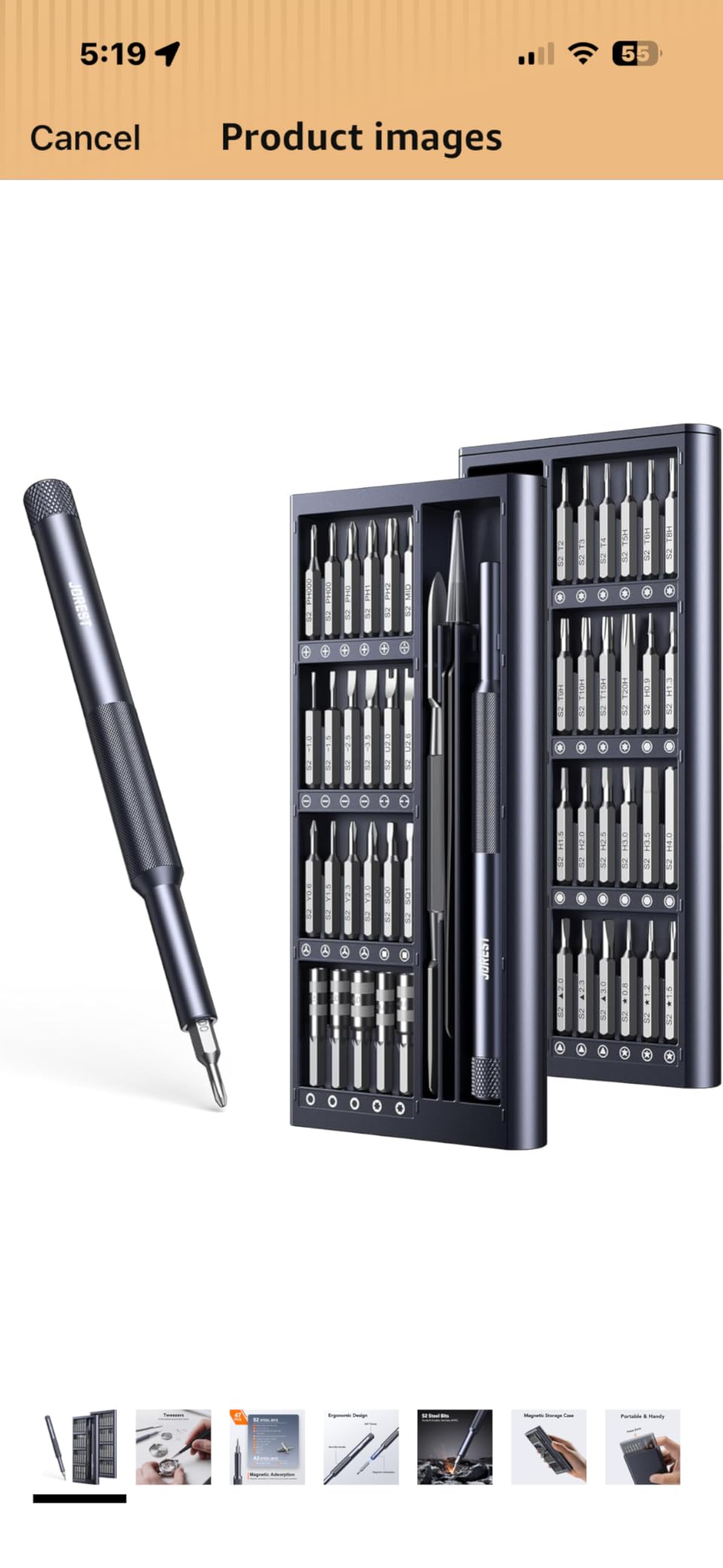 JOREST 25-IN-1 Precision Screwdriver Set, Mini Repair Tool Kit with Torx for Macbook, Computer, Laptop, iPhone, PS5, Xbox, Switch, Glasses, Watch, Ring Doorbell, Electronic, Small Gift Gadget for Men customer photo 1