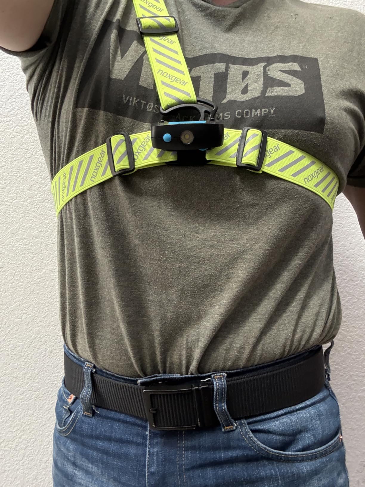 noxgear Ranger Chest Light - Super Bright 500 Lumen Reflective Running Vest, USB-C Rechargeable, Adjustable Fit, Waterproof Running Light with Detachable Flashlight, 5 Hour Burn Time customer photo 1