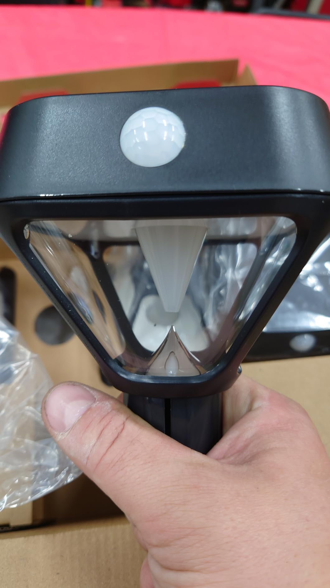 XMCOSY+ Smart Solar Pathway Lights, Bluetooth APP Control with Motion Sensor, 150LM RGBCW Color Changing Landscape Lighting for Yard, Garage, Garden, Lawn, IP65 Waterproof, 2 Pack customer photo 1