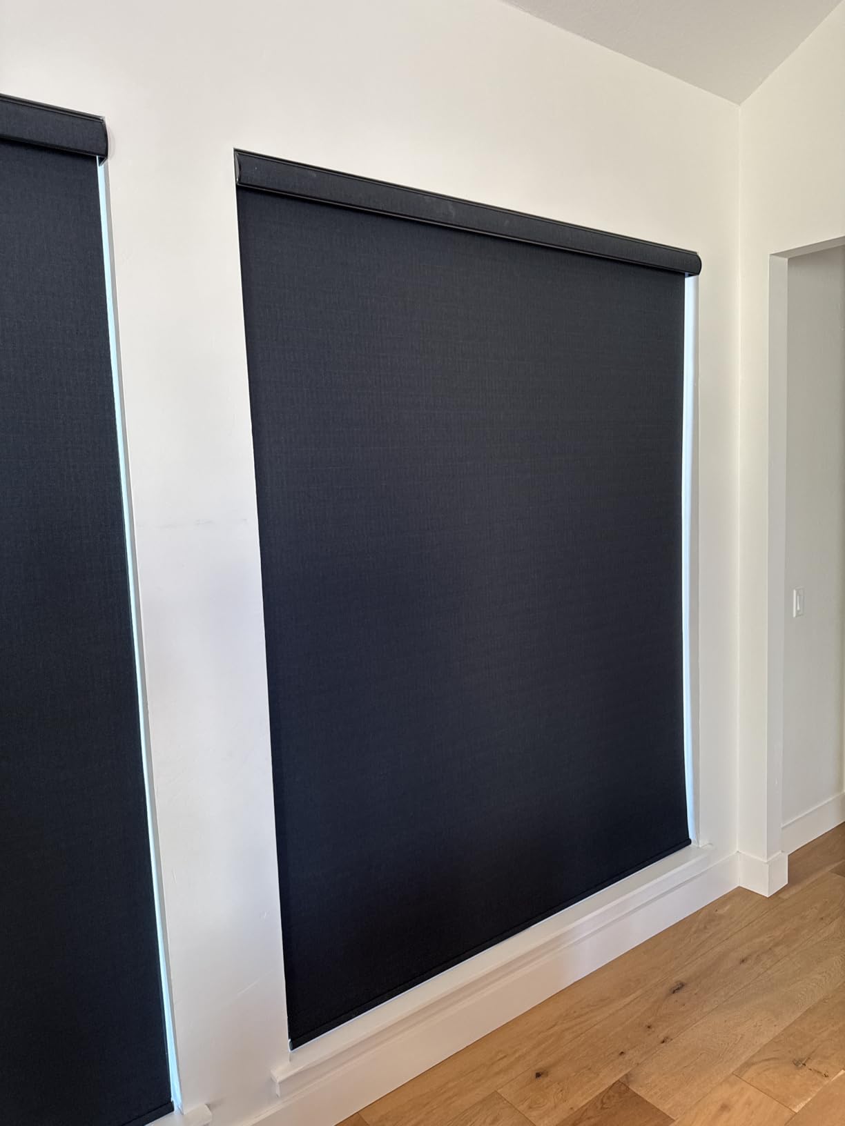 Kincmo Motorized Blinds with Remote,100% Blackout Motorized Roller Shades Work with Apple Homekit,Alexa,Google, Custom Electric Blinds with App,Voice Control (Dreamy White) customer photo 2