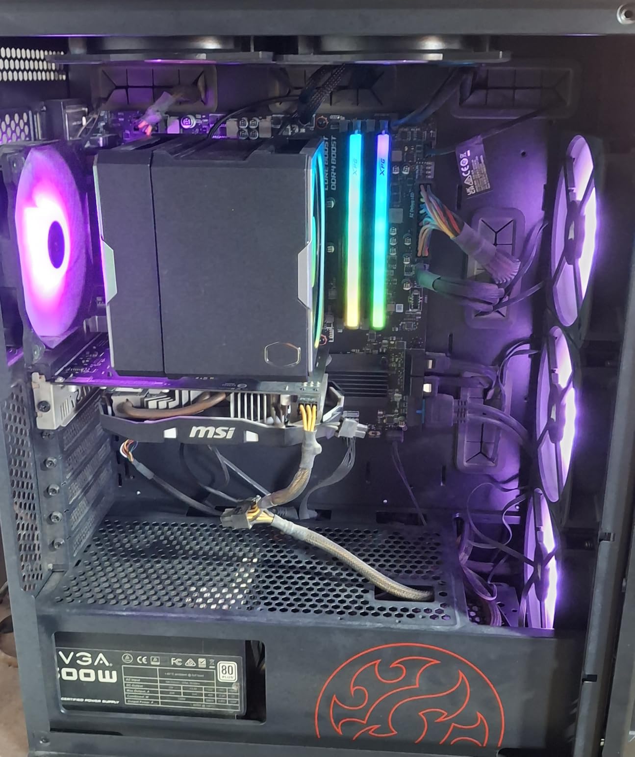 Cooler Master Hyper 612 APEX CPU Air Cooler - Powerful Dual 120mm PWM Fans, 6 Copper Heat Pipes, AMD AM5/AM4 & Intel LGA 1851/1700, High Performance Tower Cooler with Premium Top Cover, 159mm Height customer photo 1