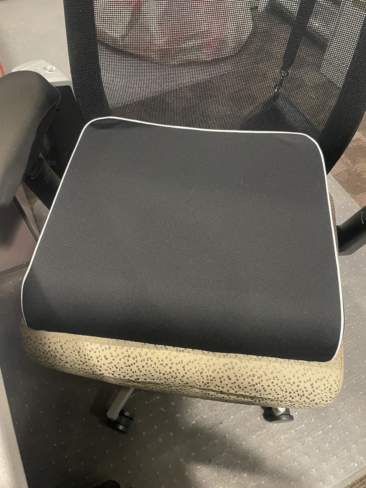 Seat Cushion for Tailbone Pain Relief, Office Chair Cushion, Memory Foam Large Chair Cushion with Non-Slip Cover for Soft Support at Office Chair, Car Seat, Airplane customer photo 2