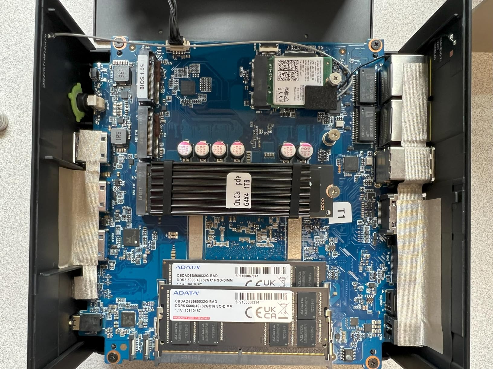 GMKtec Mini PC Workstation, Intel Core i9 13900HK(14C/20T) up to 5.4GHz, Mini Computer 32GB DDR5 RAM 1TB SSD, 8X USB Ports/COM/HDMI/DP Office Business customer photo 2