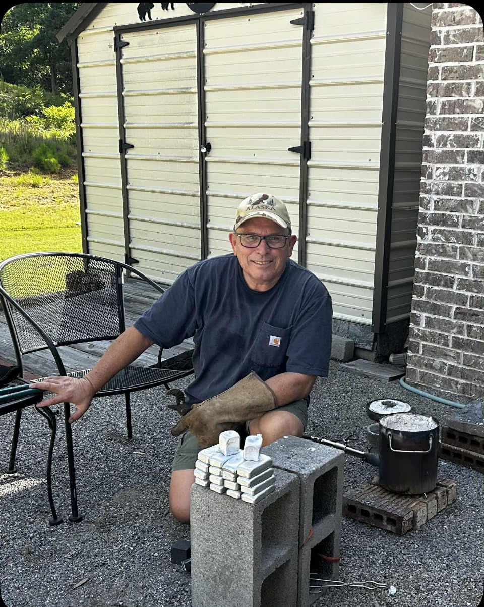 Nelyrho 8-in-1 Metal Casting Kit - Graphite Crucible, Graphite Ingot Molds, 2 Stir Rods, Quartz Cup & Tongs - Complete Set for Melting Gold, Silver, Aluminum, Brass customer photo 1