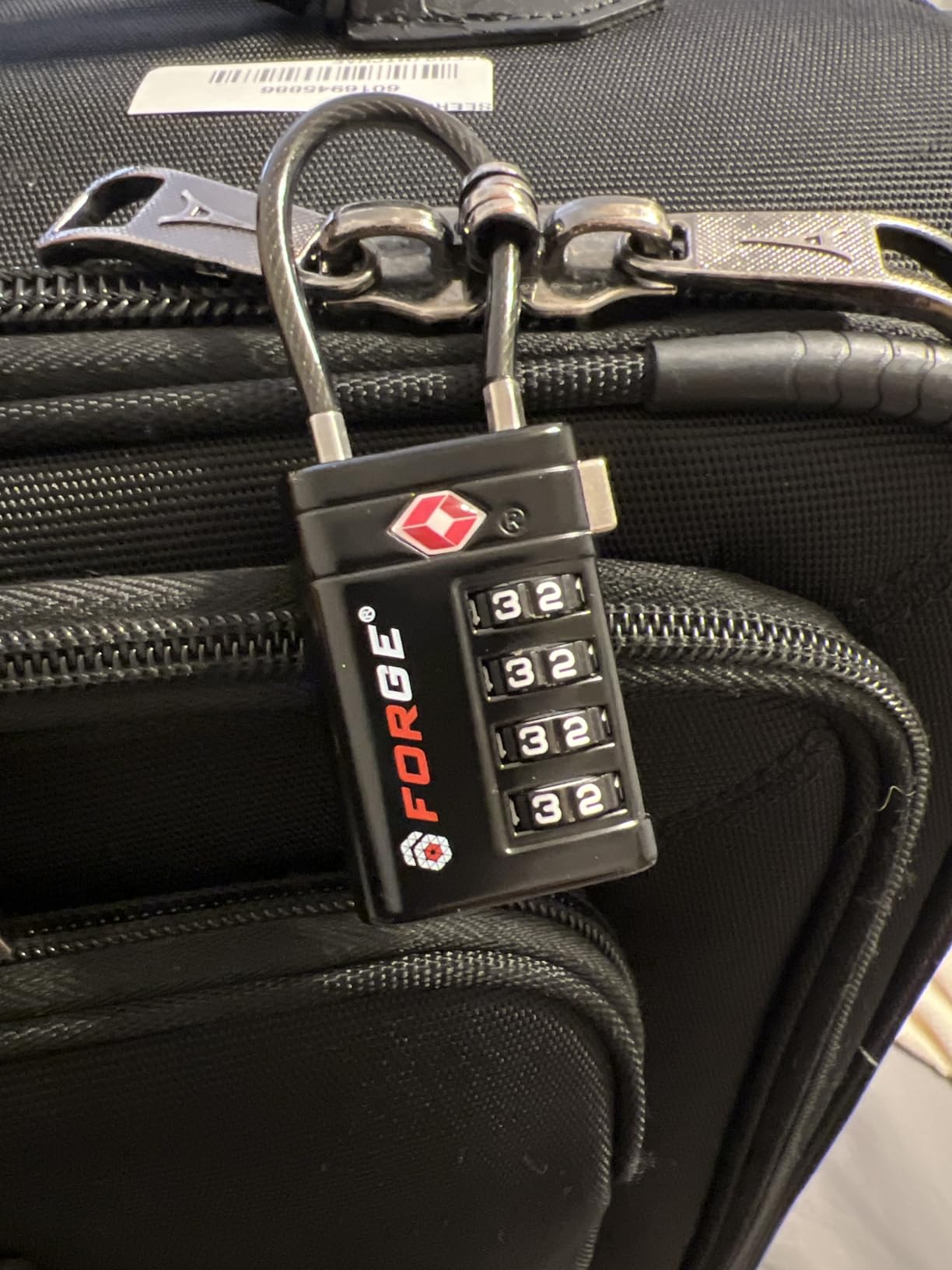 Forge TSA Approved Luggage Locks 4 Digit Combination TSA Travel Locks with TSA008, Open Alert Indicator, Zinc Alloy Body for Luggage, Suitcase, Backpack, and More. Black 2 Locks. customer photo 2