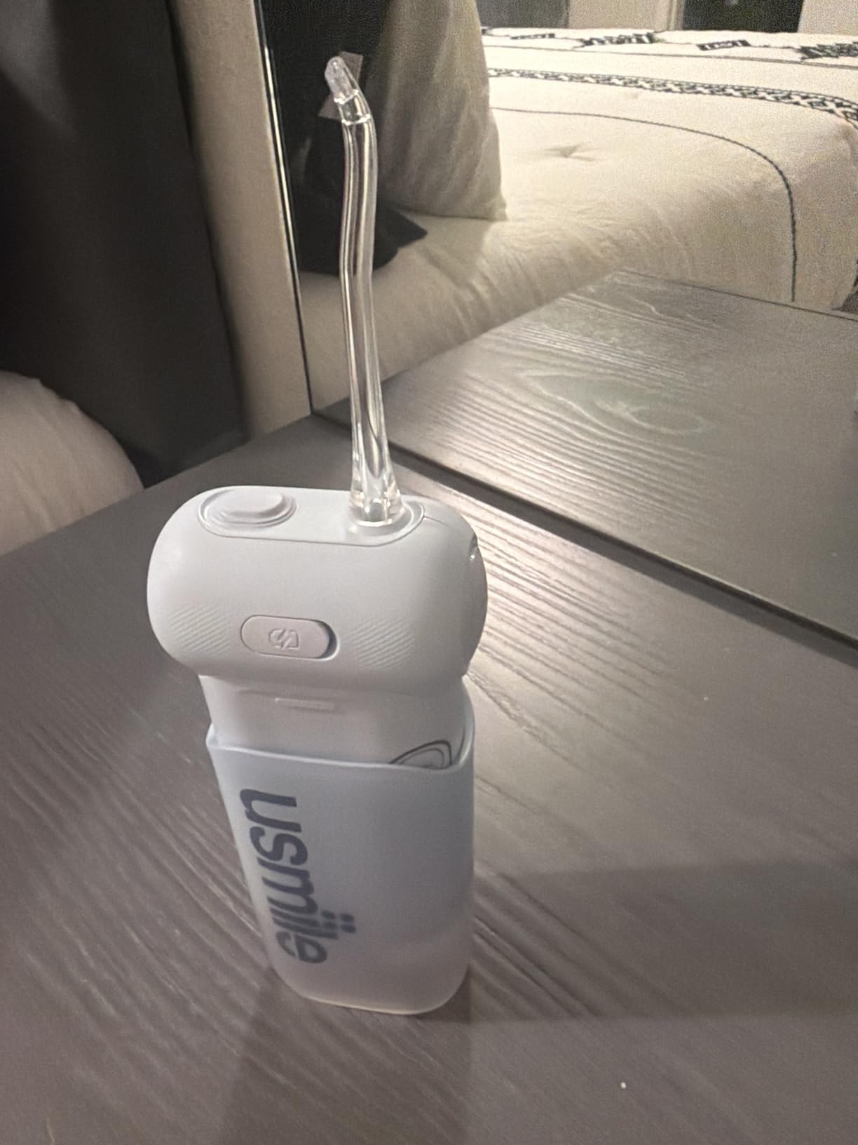 usmile C10 Portable Water Flosser - Travel-Friendly, 95-Day Battery, 4 Modes, 360° Nozzle, 180ml Tank, IPX7 Waterproof, Dentist-Recommended for Braces, Implants & Sensitive Gums (Blue) customer photo 2