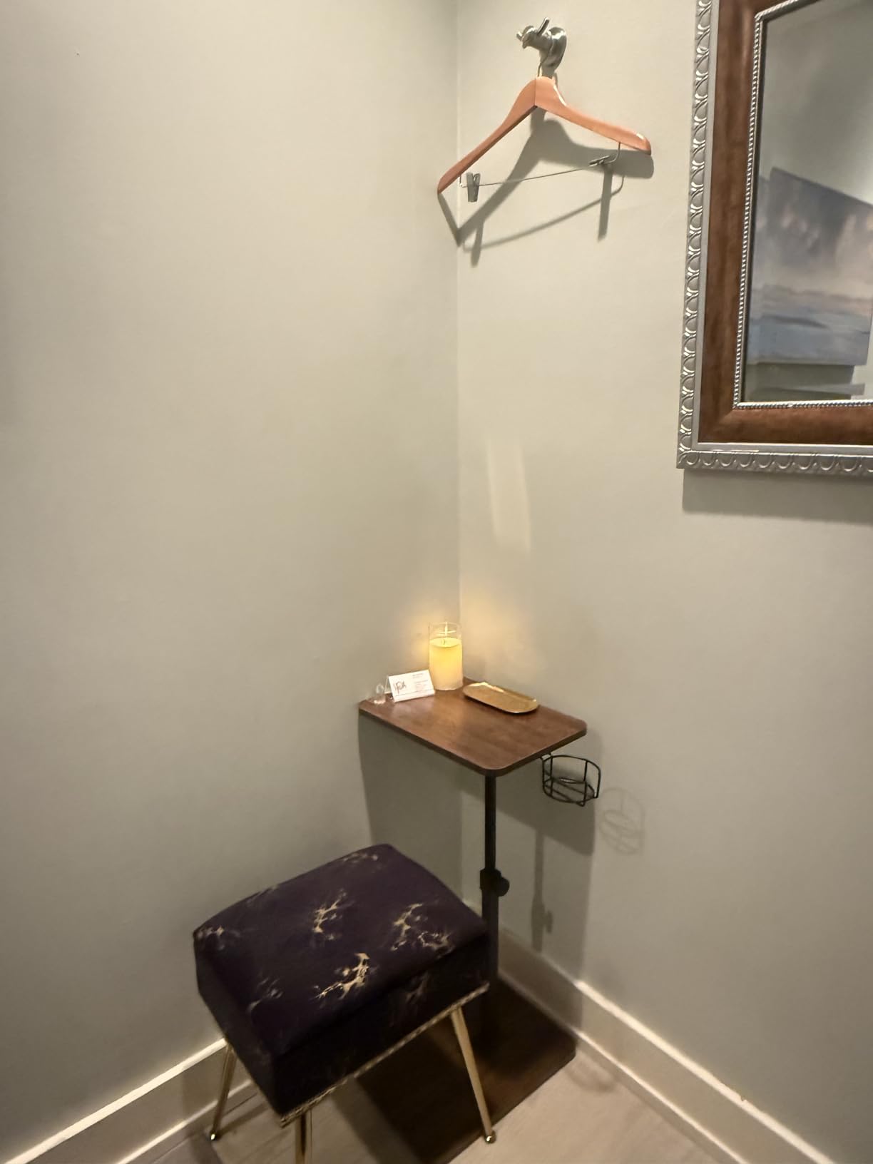 Giikin TV Tray Table, 360° Swivel Height Adjustable TV Trays for Eating on Couch, Sofa Armrest Side Table for Small Spaces Sofa Bed Dinner, Rustic Brown customer photo 1