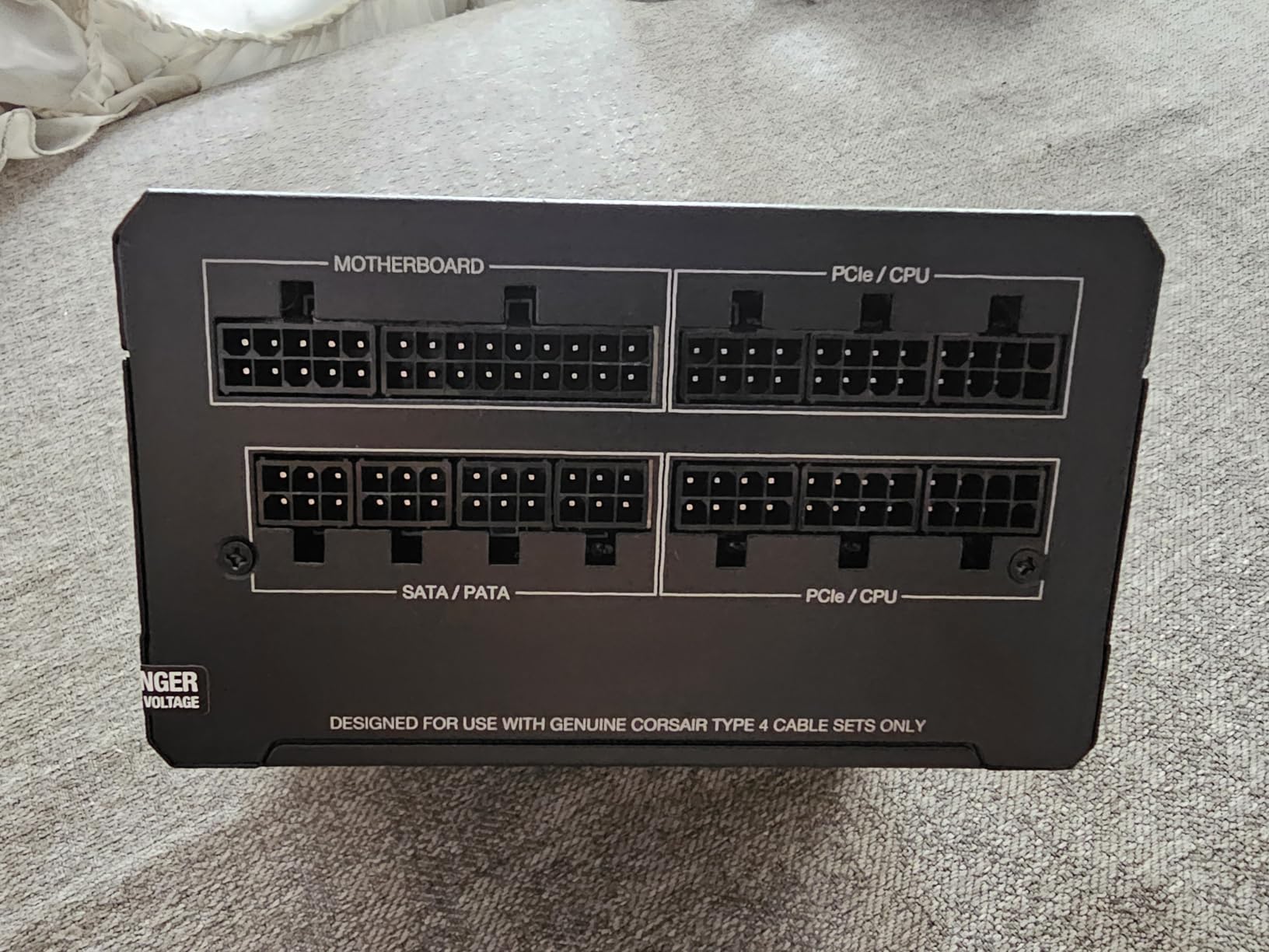 Corsair RM1200e (2023) Fully Modular Low-Noise ATX Power Supply with 12V-2x6 Cable - ATX 3.1 & PCIe 5.1 Compliant, Cybenetics Platinum Efficiency, 105°C-Rated Capacitors, Modern Standby Mode - Black customer photo 2