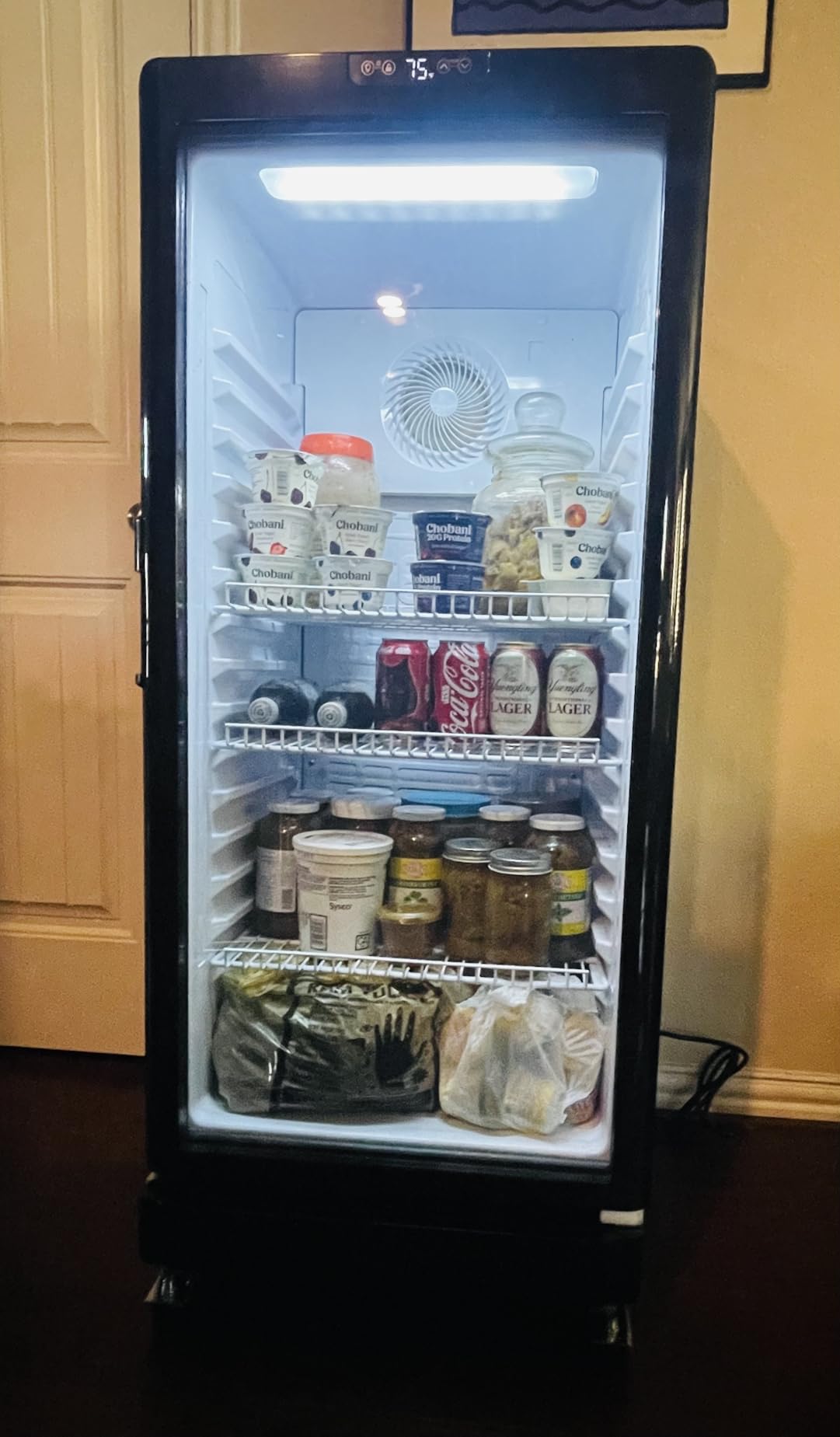 6 Cu.Ft Commercial Refrigerators, Display Fridge with Double-Tempered Glass Door, Beverage Cooler for Bar, Office, Restaurant, Outdoor Beverage Refrigerator with Locking, Key & LED customer photo 2