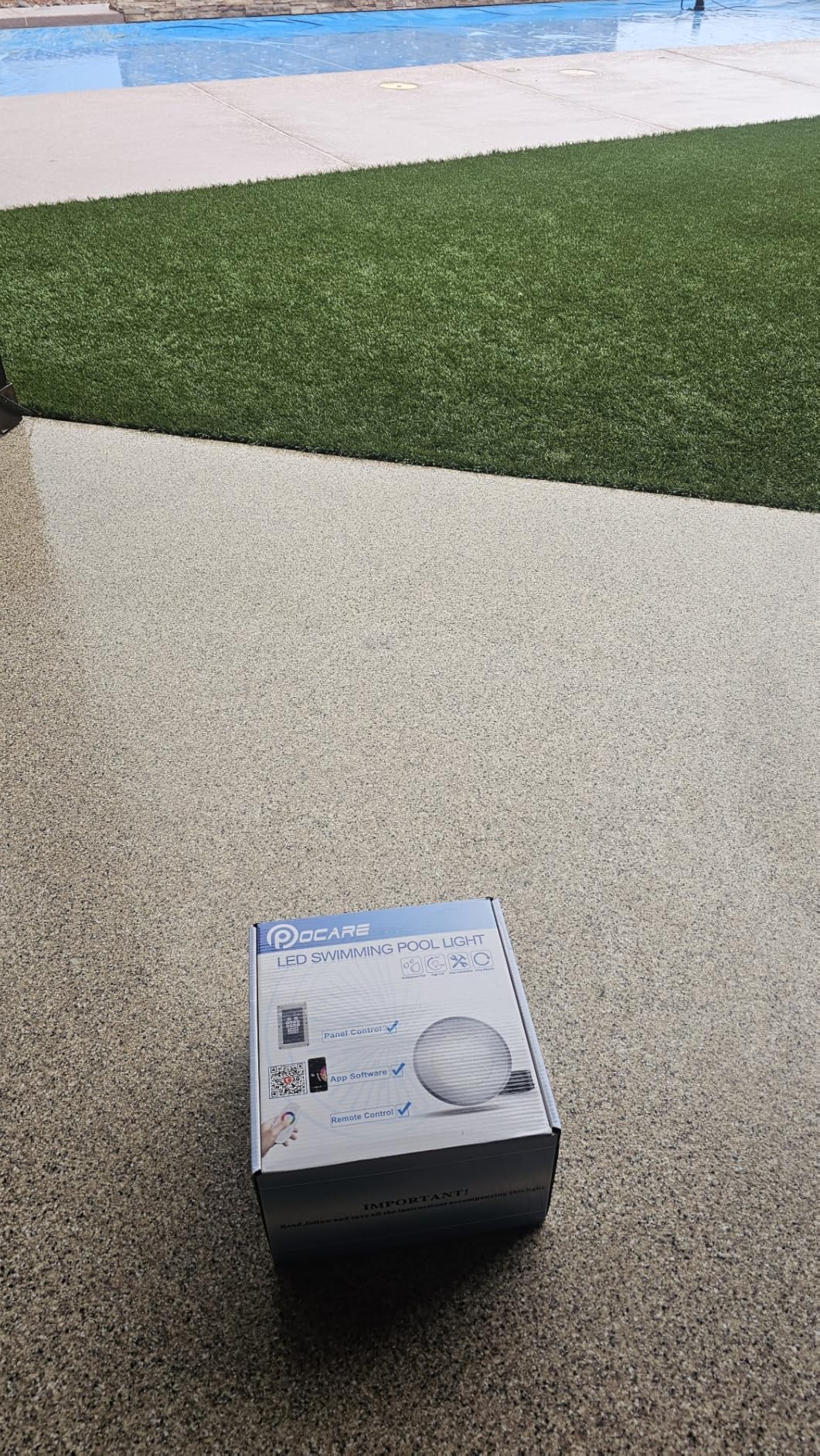 60Ft 10Inch 60W Smart WiFi Led Pool Lights for Inground Pool with 3 Control Way(APP/Remote/Controller), Multi-Color Changing Underwater Swimming Pool Light for Large 10