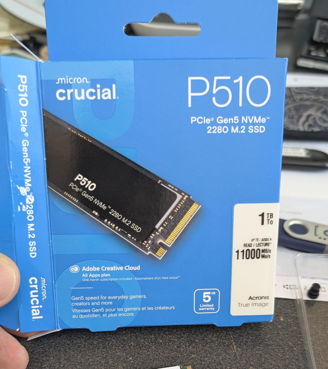 Crucial P510 PCIe Gen5 NVMe 2TB SSD, Up to 10,000MB/s, TLC NAND, Laptop & Desktop (PC) Compatible, for Gamers & Creatives customer photo 2