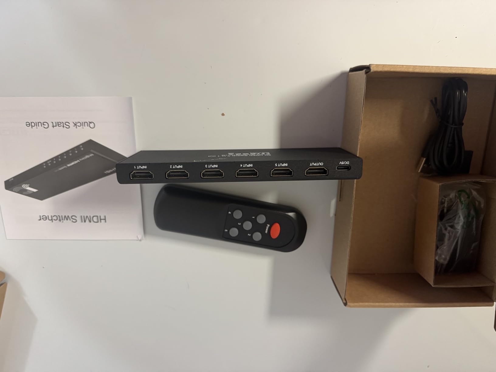 HDMI Switch 5 in 1 Out 8K@60Hz 4K@120Hz - HDMI 2.1 Switcher Splitter with Remote, Auto-Switching - Supports HDCP 2.3, HDR10, Dolby Vision, 3D, VRR - Compatible with PS5/Xbox/PC/Blu-ray Player customer photo 1