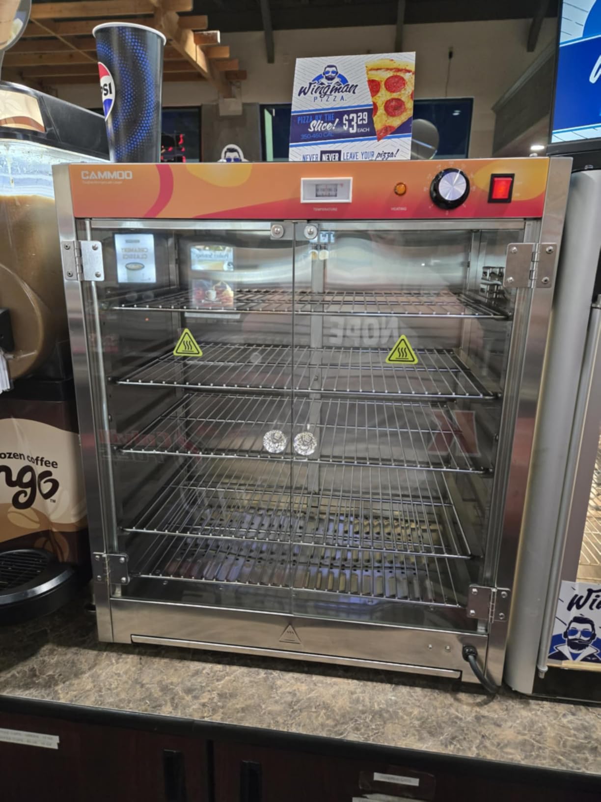 133Qt 5-Tier 900W Commercial Food Warmer w/ 304 Blued Stainless Steel Heating Element, Double-Tempered Glass Door, Adjustable Shelf, Electric Catering Hot Box Countertop Heated Holding Cabinet customer photo 2