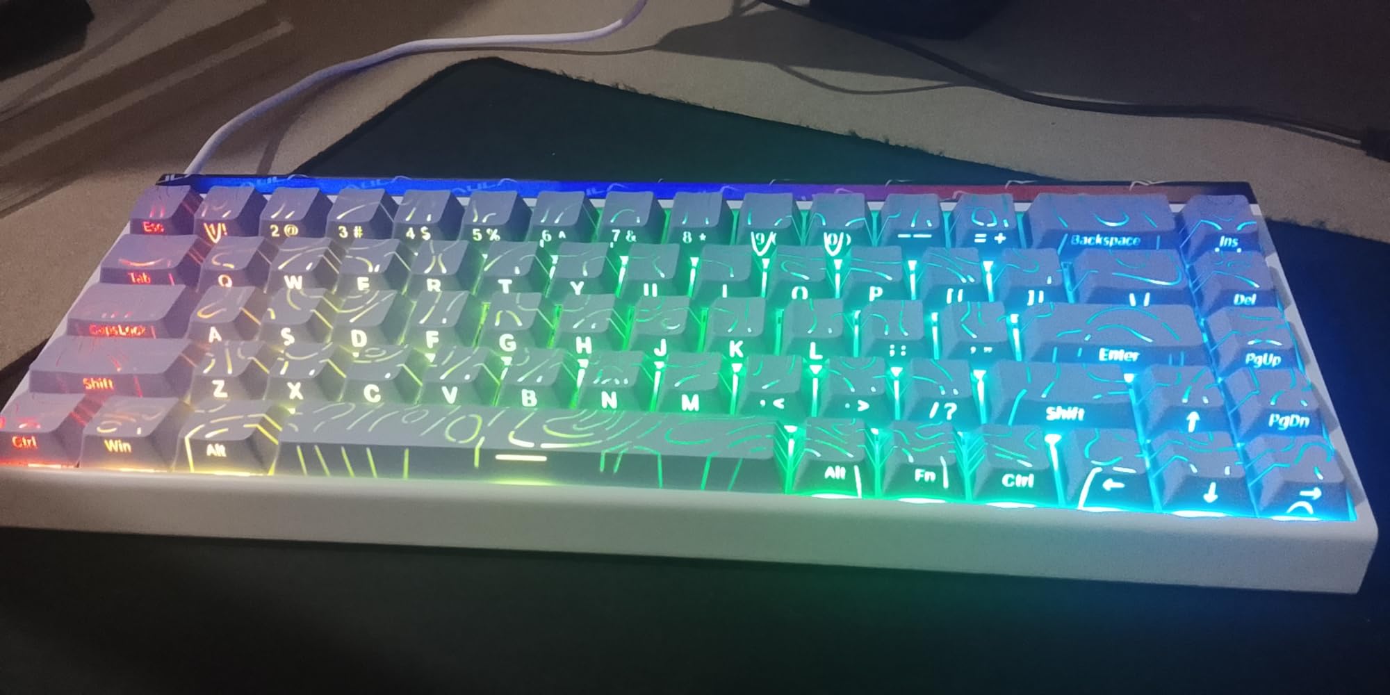 AULA Hero 68 HE 60% Gaming Keyboard Wired, Hall Effect Magnetic Switch with Adjustable Actuation, Fast Trigger Mode, 8K Hz Polling, PBT Keycaps customer photo 2