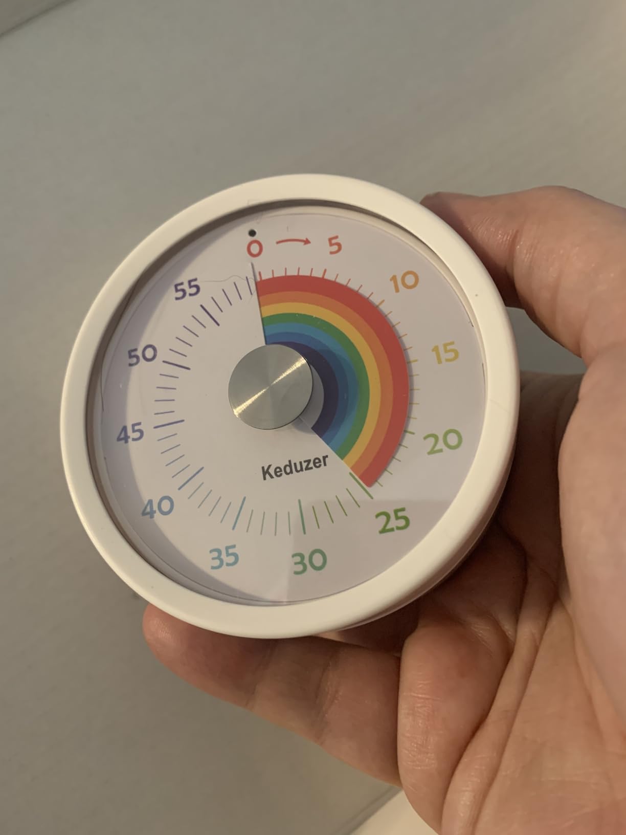 Visual Timer, Kitchen Timer Rainbow Disk 60 Minute Countdown Timer for Kids and Adults, Silent Time Management Tool(Rainbow) customer photo 1