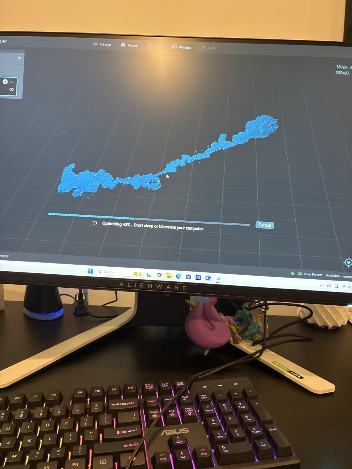 Creality CR-Scan Ferret 3D Scanner for 3D Printing Handheld Scanner 30 FPS Scanning Speed 0.1mm Accuracy Full Color for Android Phone PC Win 10/11 customer photo 2