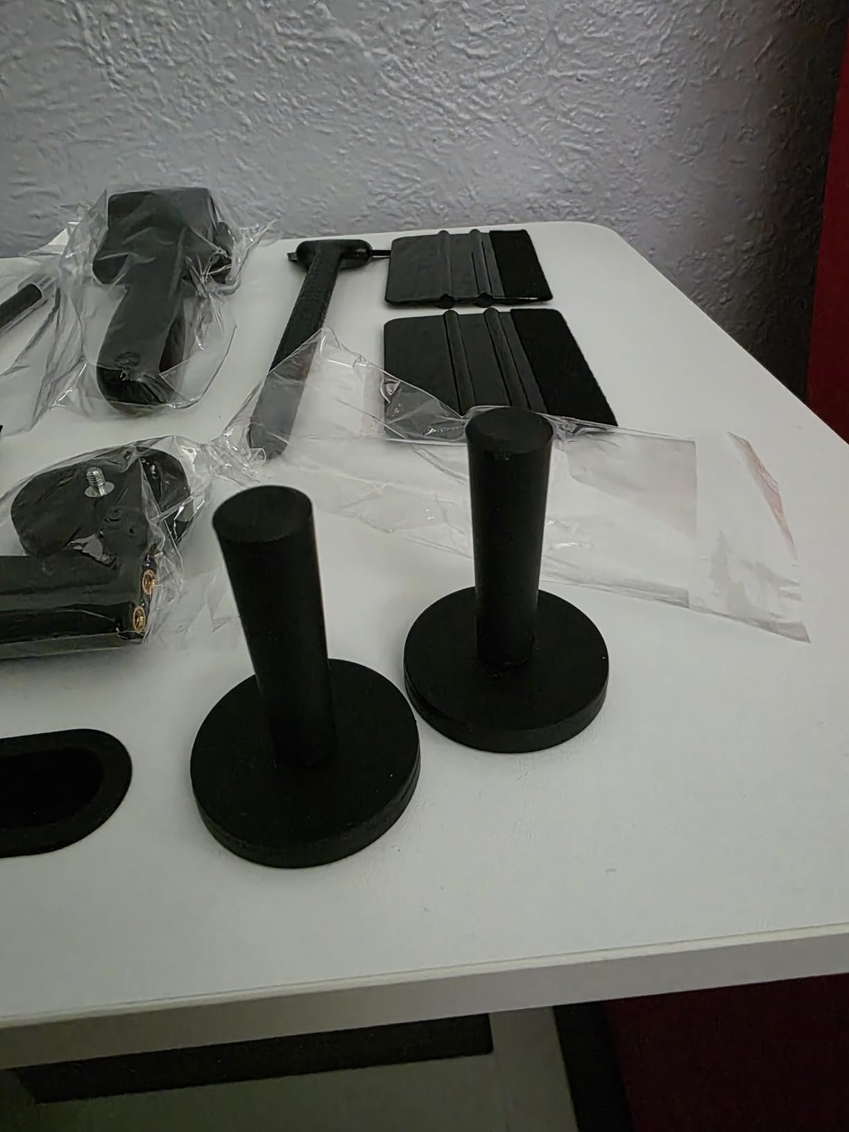 Gomake Vinyl Wrap Tool Window Tinting Kit with Heat Gun 16FT Cord,Sponge Roller,Magnet Holder,Vinyl Tucking Tool,Tint Squeegee, Film Cutter for Car Wrapping, Graphics and Decal Installation customer photo 1