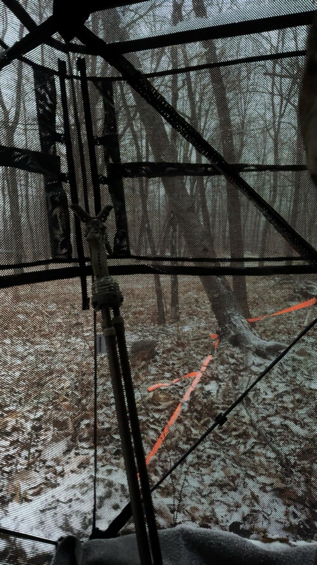 HUNTSEN Hunting Blind 270 Degree See Through Ground Blind - 2-3 & 3-4 Person Pop Up Deer Blind for Hunting with Carrying Bag - 300D Reinforced Portable Durable Blind for Turkey and Deer customer photo 2