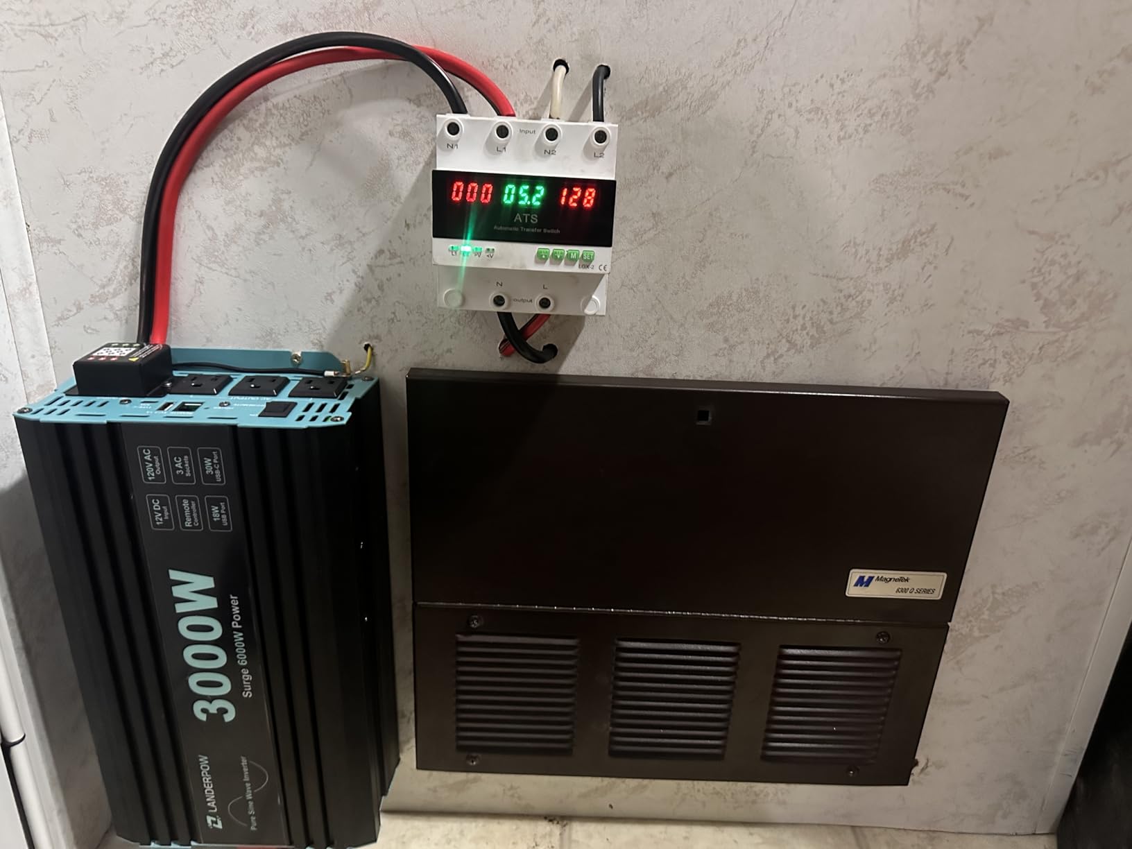 3000W Pure Sine Wave Inverter 12V DC to 120V AC 6000W Peak for RV customer photo 1