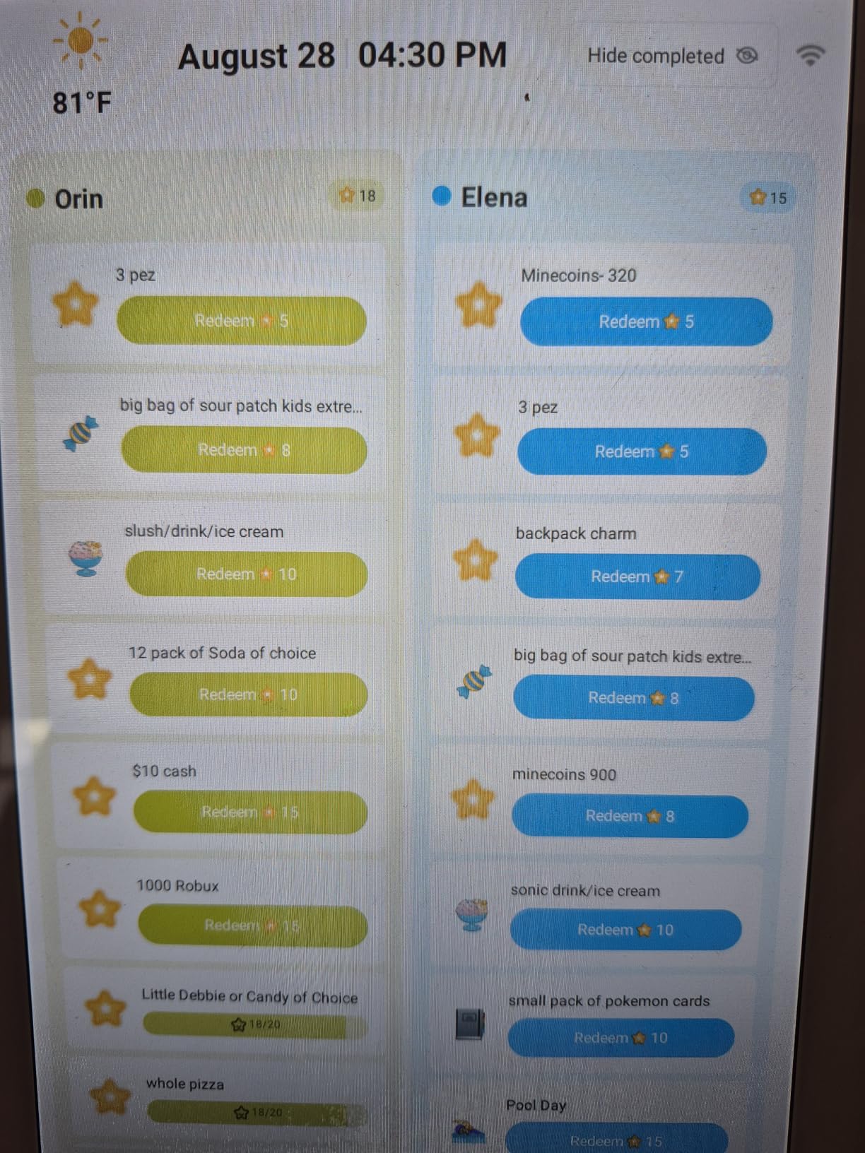 15.6 Inch Digital Calendar Wall Touch Screen Chore Chart, 32GB Electronic Calendar + Smart Family Planner, Wall and Desk Mountable, Gifts for Women Men, Christmas Gifts for Mom Dad customer photo 1