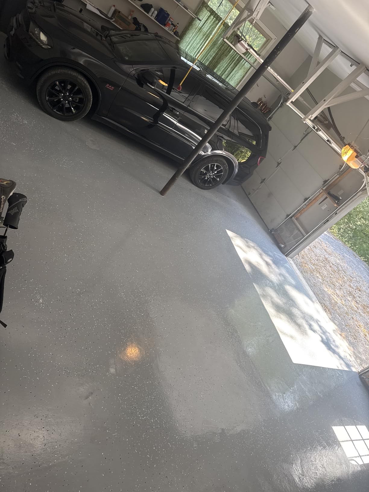 Gorilla Epoxy Garage Floor Coating (12 pc) Kit, 2.5-Car, Concrete Flooring, 100% Solids, Superior Adhesion, Incredibly Durable High Gloss Gray Finish, 550 sq. ft. Coverage customer photo 2