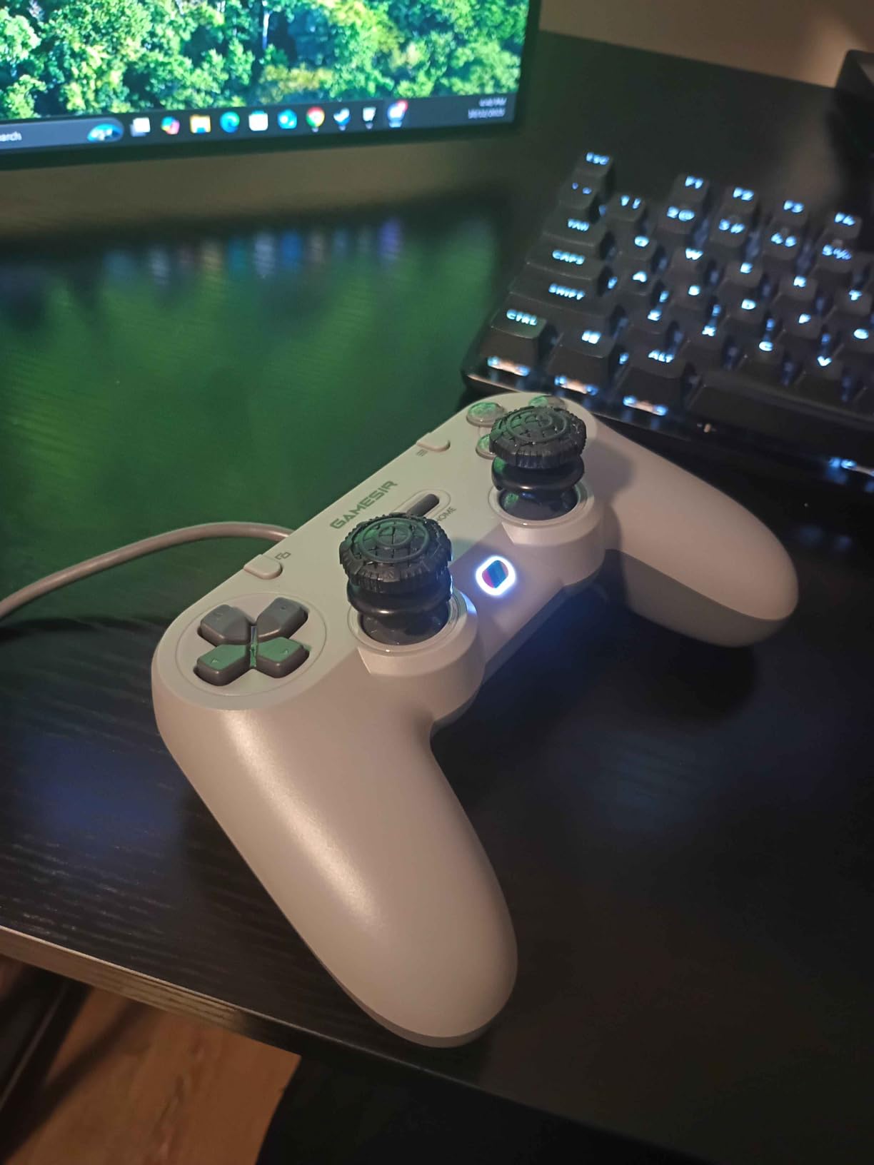 GameSir Tegenaria Lite Wired Game Controller For Switch, Android, iOS, PC, Steam With Retro 90s Design, Hall Effect Sticks, 1000Hz Polling Rate, Dual Rumble Motors, Mappable Back Buttons, Ultra-Low Latency, Ergonomic Design -Retro Gray customer photo 1