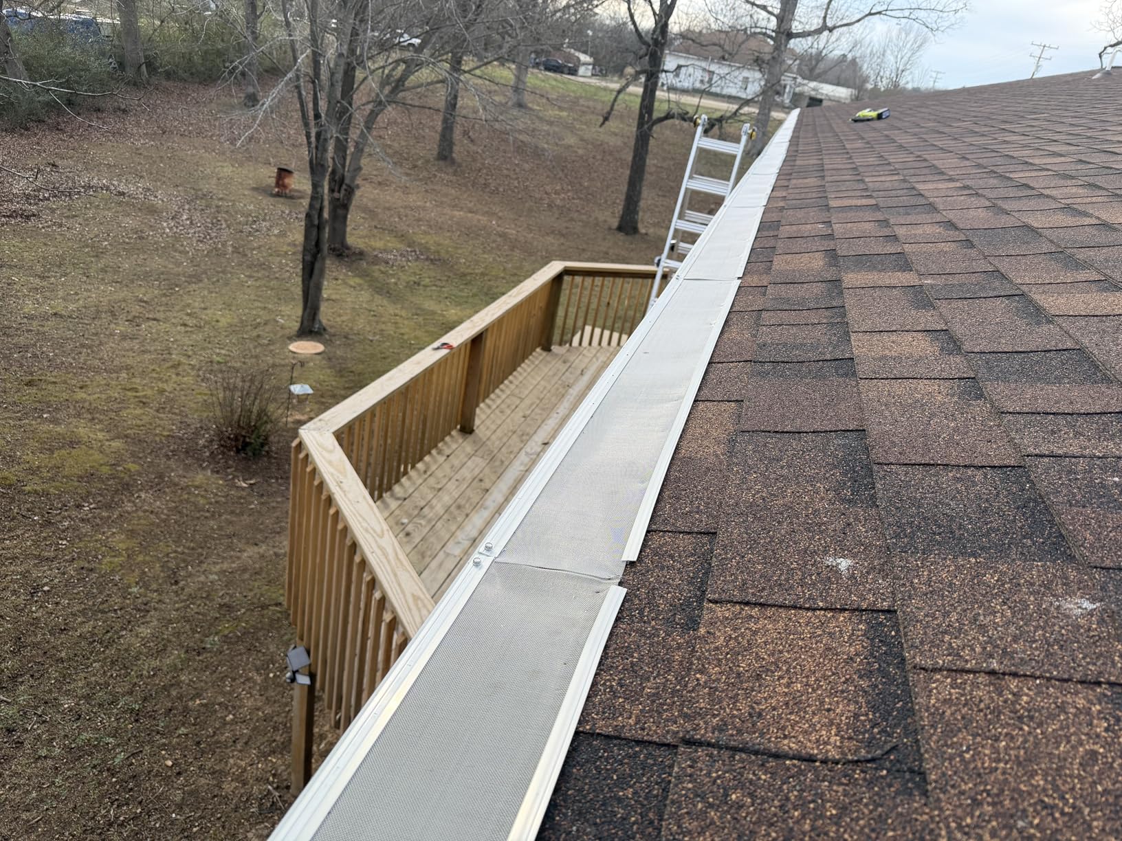 Gutter Guard Kit - 48FT (12 Pieces), Stainless Steel Mesh Gutter Guard, Fits 5-inch & Smaller Gutters, Heavy-Duty Aluminum Frame, Leaf Guard for Gutters, SmartPitch Technology, DIY-Friendly customer photo 1