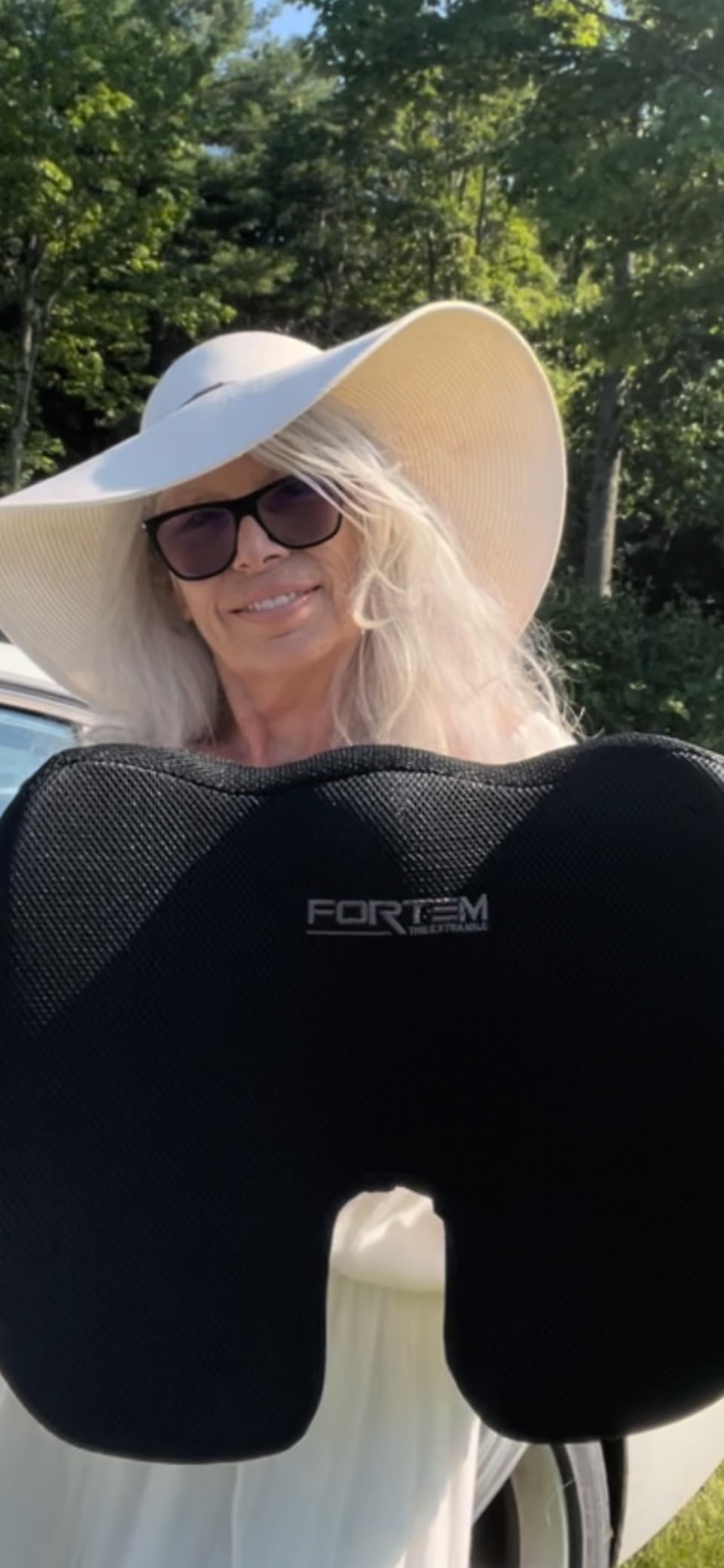 FORTEM Seat Cushion, Office Chair Cushion, Desk Chair Memory Foam, Sciatica Coccyx Tailbone Pain Relief, Pressure Relief, Sitting Pad, Gaming Sitting Pillow, Washable Cover, Non Slip customer photo 1