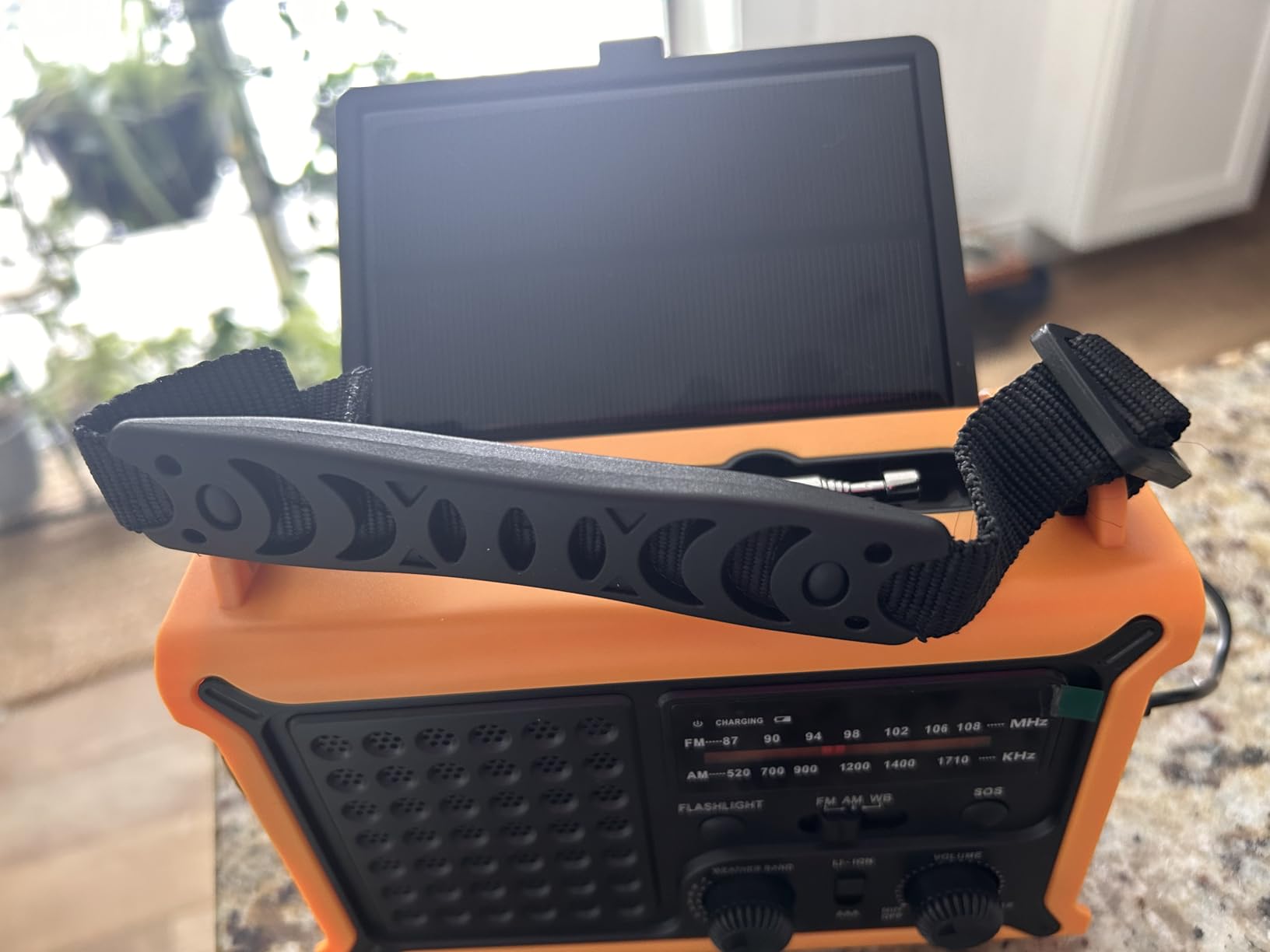 Solar Radio Emergency Hand Crank 12000mAh with Clear Signal, AM FM NOAA Weather Radio Battery Operated with 2-Mode LED Flashlight Cell Phone Charger Dual Outputs SOS customer photo 1