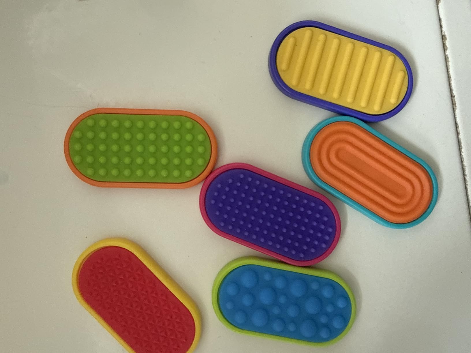 Sensory Fidget Magnet Toys for Kids: Silicone Magnetic Sliders Stress Fidgets for Autism, Anxiety Relief Small Fidget Toys for Adults Office Desk / Travel Classroom Must Haves, Easter Gifts for Kids customer photo 1