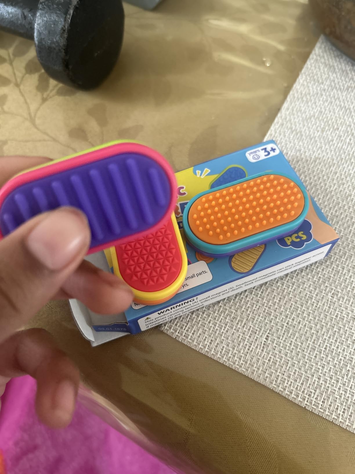 Sensory Fidget Magnet Toys for Kids: Silicone Magnetic Sliders Stress Fidgets for Autism, Anxiety Relief Small Fidget Toys for Adults Office Desk / Travel Classroom Must Haves, Easter Gifts for Kids customer photo 2