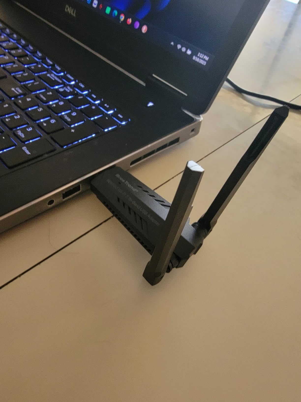 BrosTrend BE6500 USB WiFi 7 Adapter, Tri-Band Long Range USB WiFi Adapter for Desktop PC Laptop, Wireless Dongle 6GHz + 5GHz + 2.4G, Ultra-Low Latency Wi-Fi Antenna PC Gaming for Windows 11/10, 4K-QAM customer photo 1