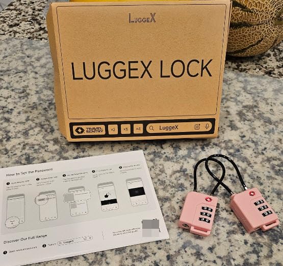 LUGGEX TSA Locks for Luggage, Suitcase Locks TSA Approved, Luggage Locks, Ease of Use & Durable (Black,4 Pack) customer photo 2