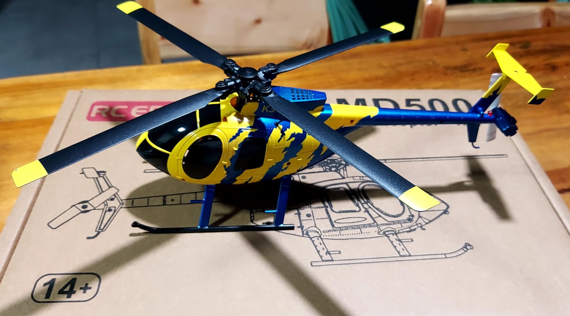 RC ERA C184 MD500 100 Size RC Helicopter 4CH, 6-Axis Gyroscope RTF With Optical Sensor & Upgraded Transmitter - Remote Control Electric Helicopter Outdoor For Adults & Beginners customer photo 1