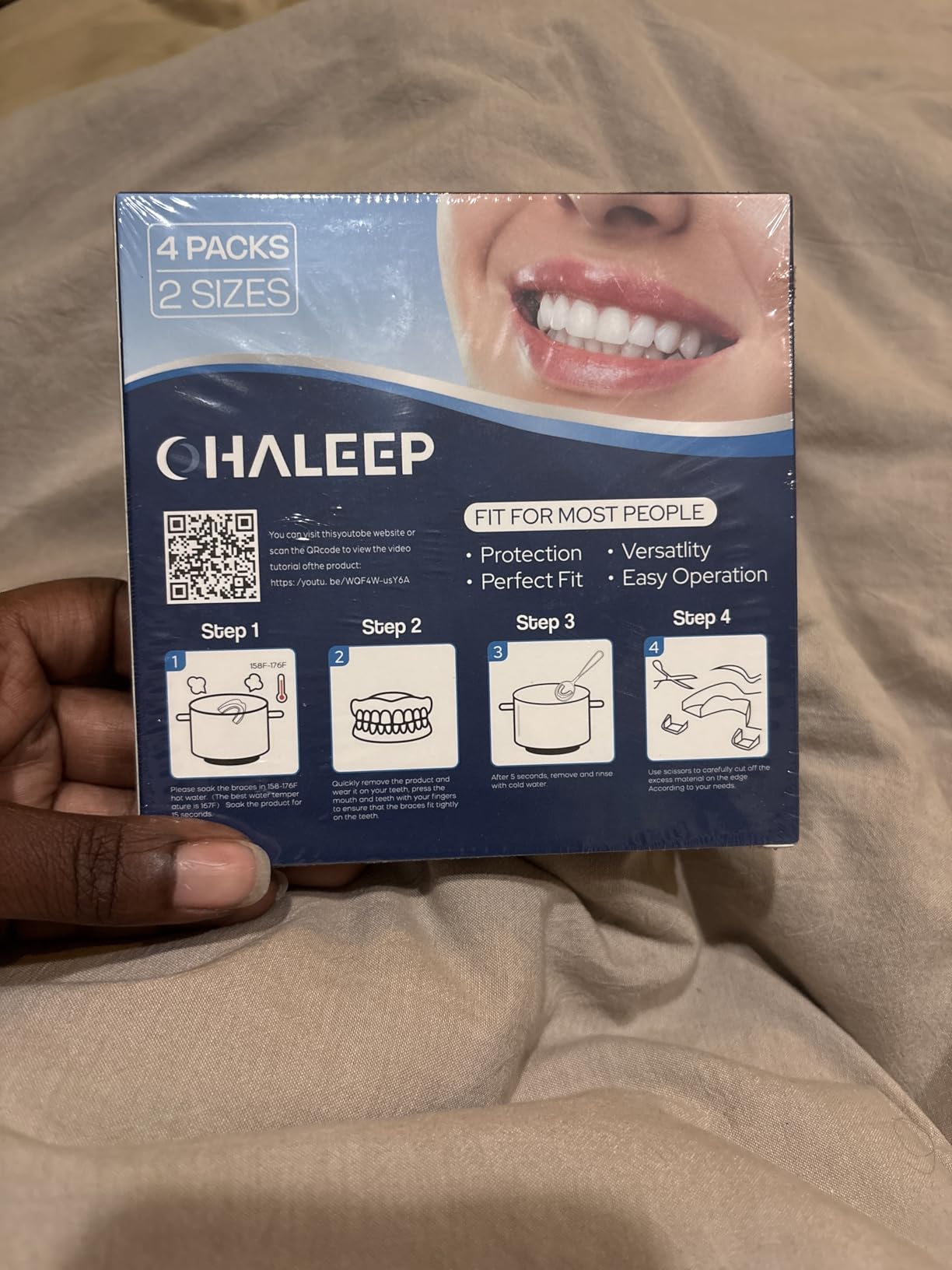 Anti Grinding Mouth Guard for Clenching Teeth at Night, Teeth Grinding Mouthguards for Sleeping, Mouth Guard for Grinding Teeth at Night, Night Guards for Teeth Grinding for Adults customer photo 2