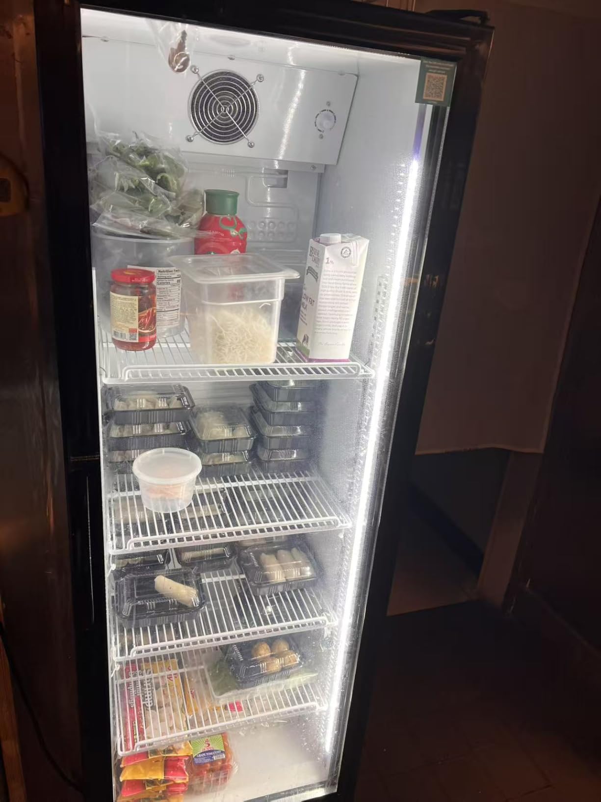 BODEGACOOLER Commercial Beverage Refrigerator with Glass Door, 12.5 Cu.Ft Commercial Drink Refrigerator, Upright Large Display Merchandiser Beverage Bar Cooler with Soft LED Light, Adjustable Shelves customer photo 1