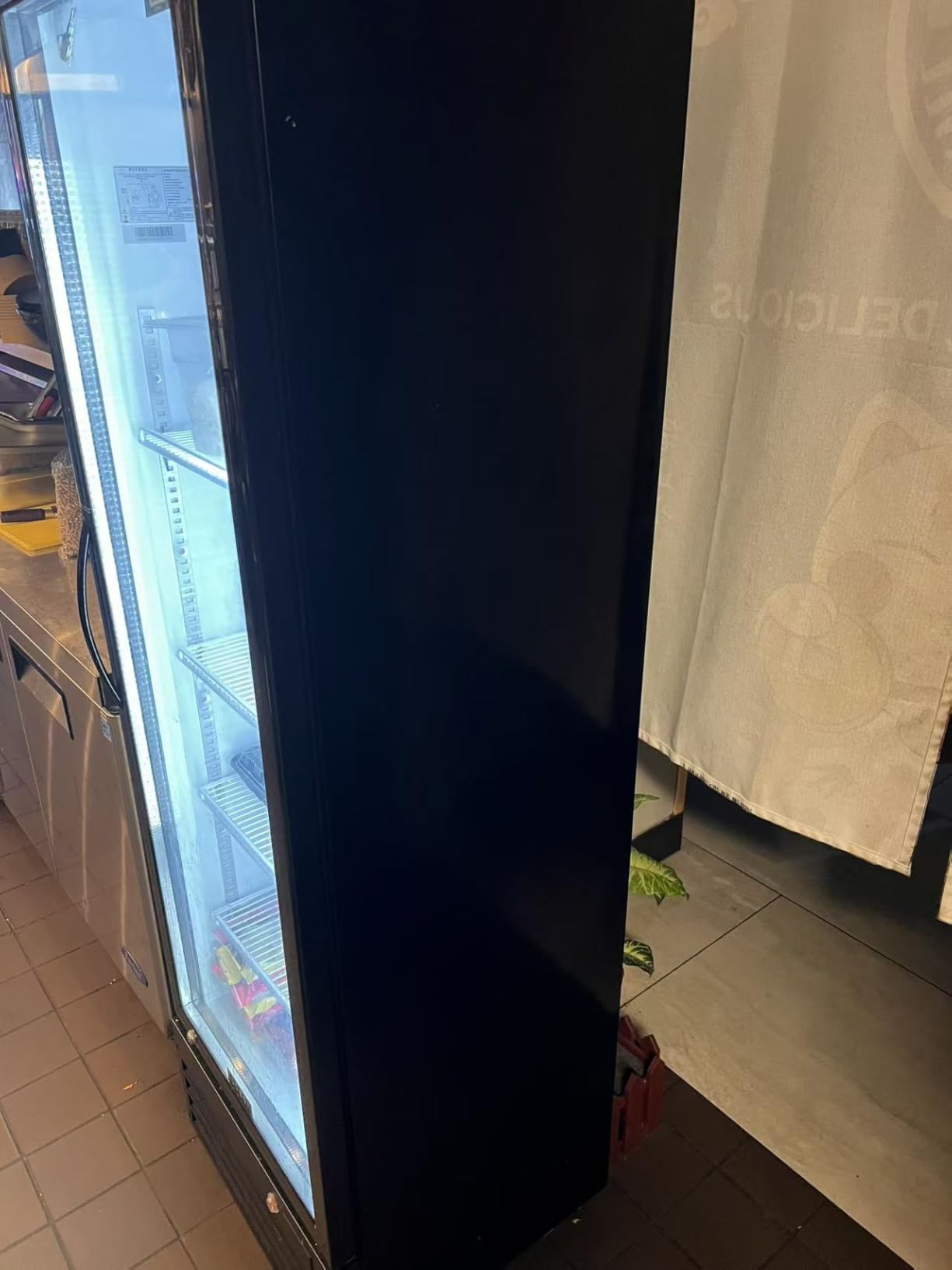 BODEGACOOLER Commercial Beverage Refrigerator with Glass Door, 12.5 Cu.Ft Commercial Drink Refrigerator, Upright Large Display Merchandiser Beverage Bar Cooler with Soft LED Light, Adjustable Shelves customer photo 2