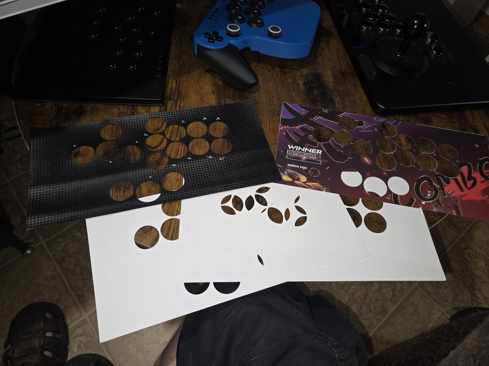 Haute42 Leverless Controller Arcade Stick: Magnetic Leverless Arcade Stick with RGB Rims,Premium Black Haute42 C16 Arcade Controller for PC/PS3/PS4/Switch Game with Lock Button Support Hot Swap & SOCD customer photo 2