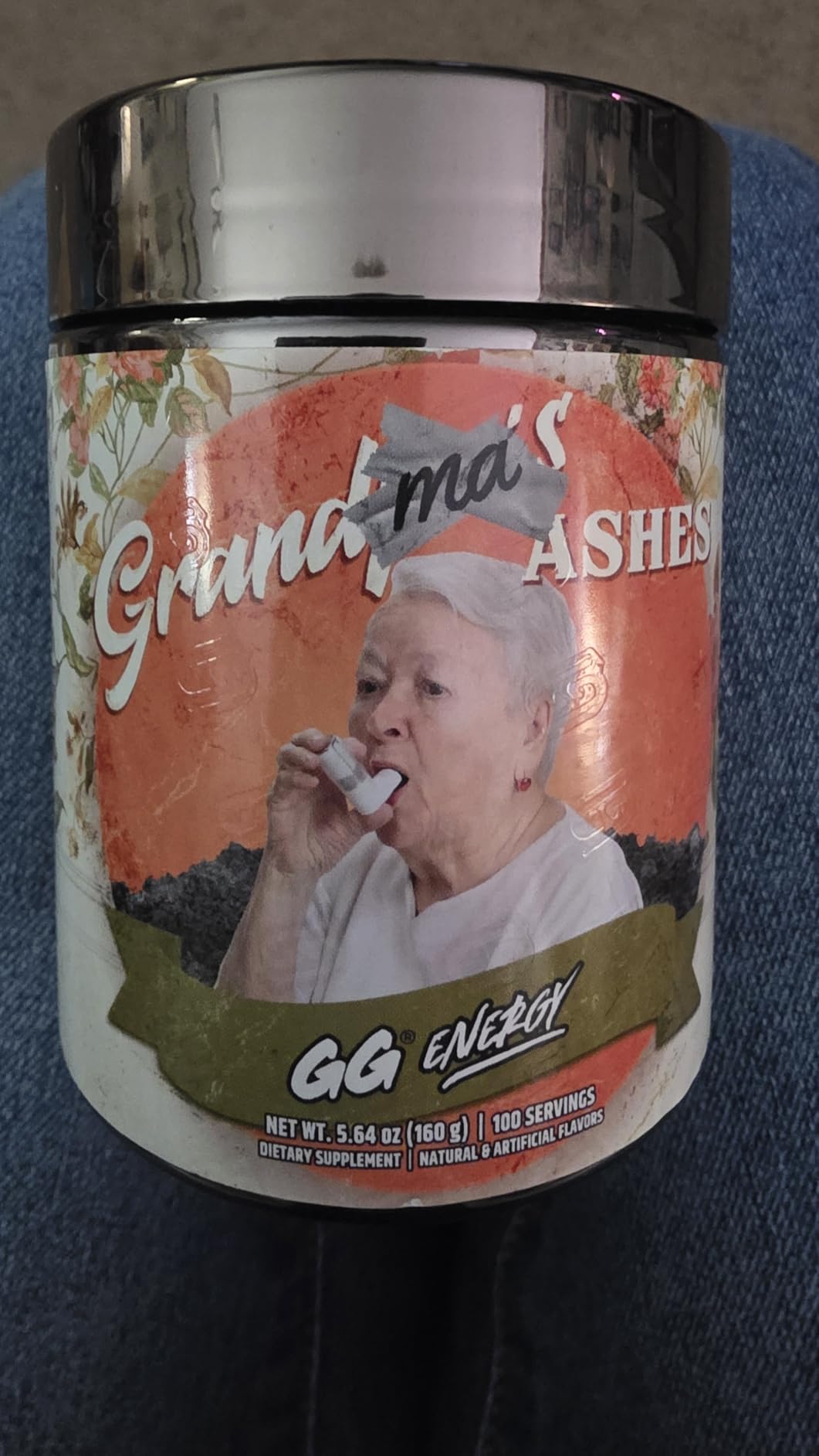 GG Energy - Grandma's Ashes by Goons (100 Servings) - Keto Friendly Gaming Energy and Nootropic Blend, Sugar Free + Organic Caffeine + Vitamins, Powder Drink customer photo 1