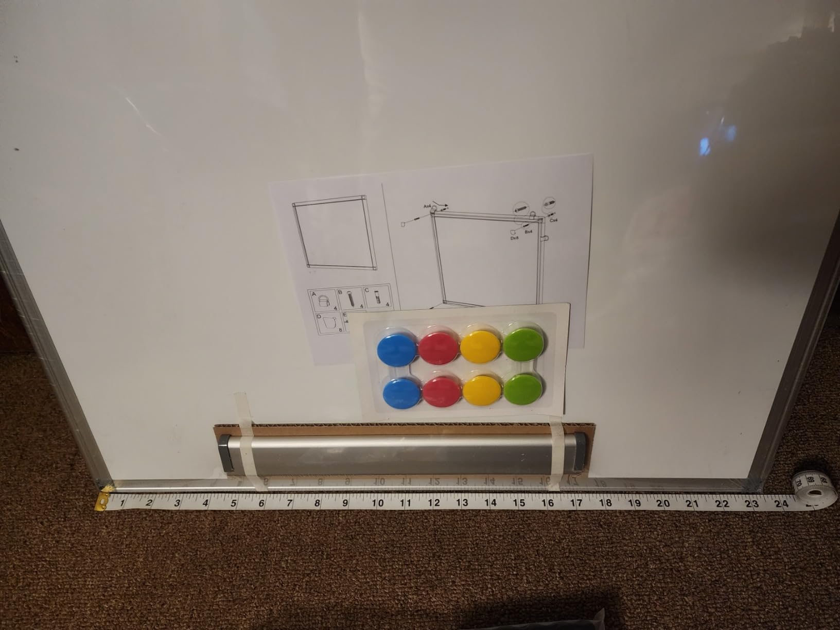 WALGLASS Weekly Dry Erase Calendar Whiteboard for Wall, 24