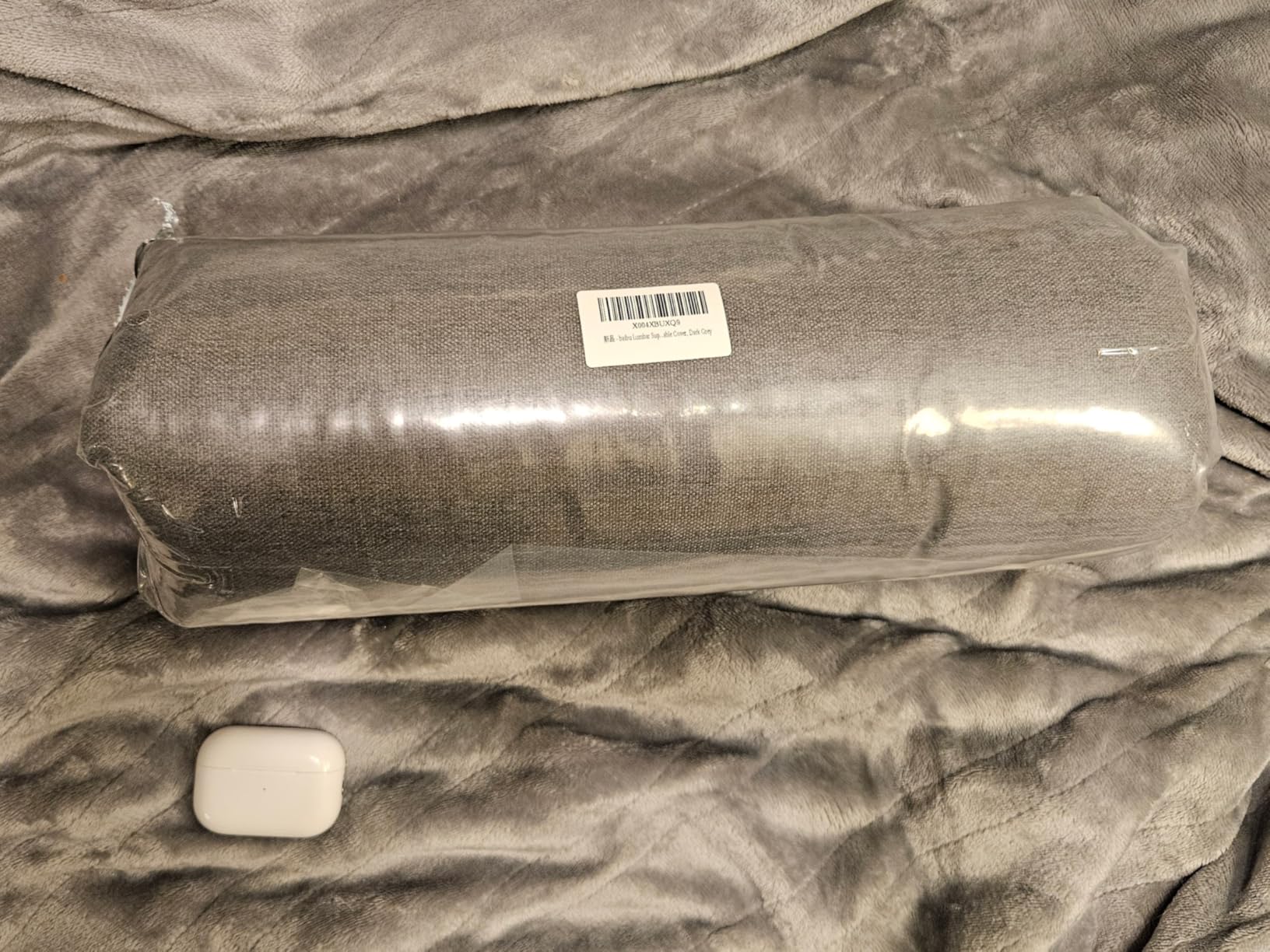 baibu Lumbar Support Pillow for Recliner, Large Memory Foam Dual-Layer Patent Design Back Support Cushion for Sofa & Gaming Chair, Ergonomic Lumbar Pillow with Machine Washable Cover, Brown customer photo 1