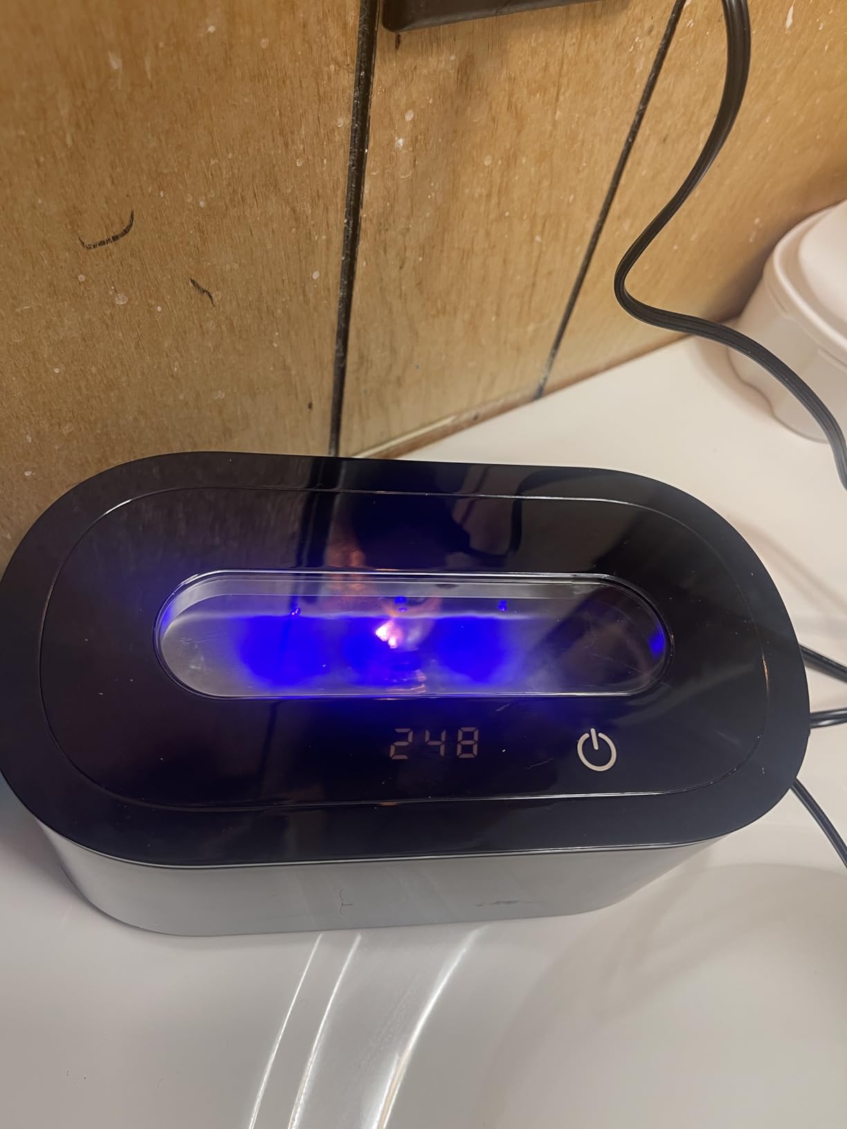 Ultrasonic Jewelry Cleaner, 48KHz Professional Ultrasonic Cleaner for Eyeglasses, Rings, Retainers, Dentures, 30W Jewelry Cleaner Ultrasonic Machine with Dual Cleaning Modes, Digital Timer customer photo 2