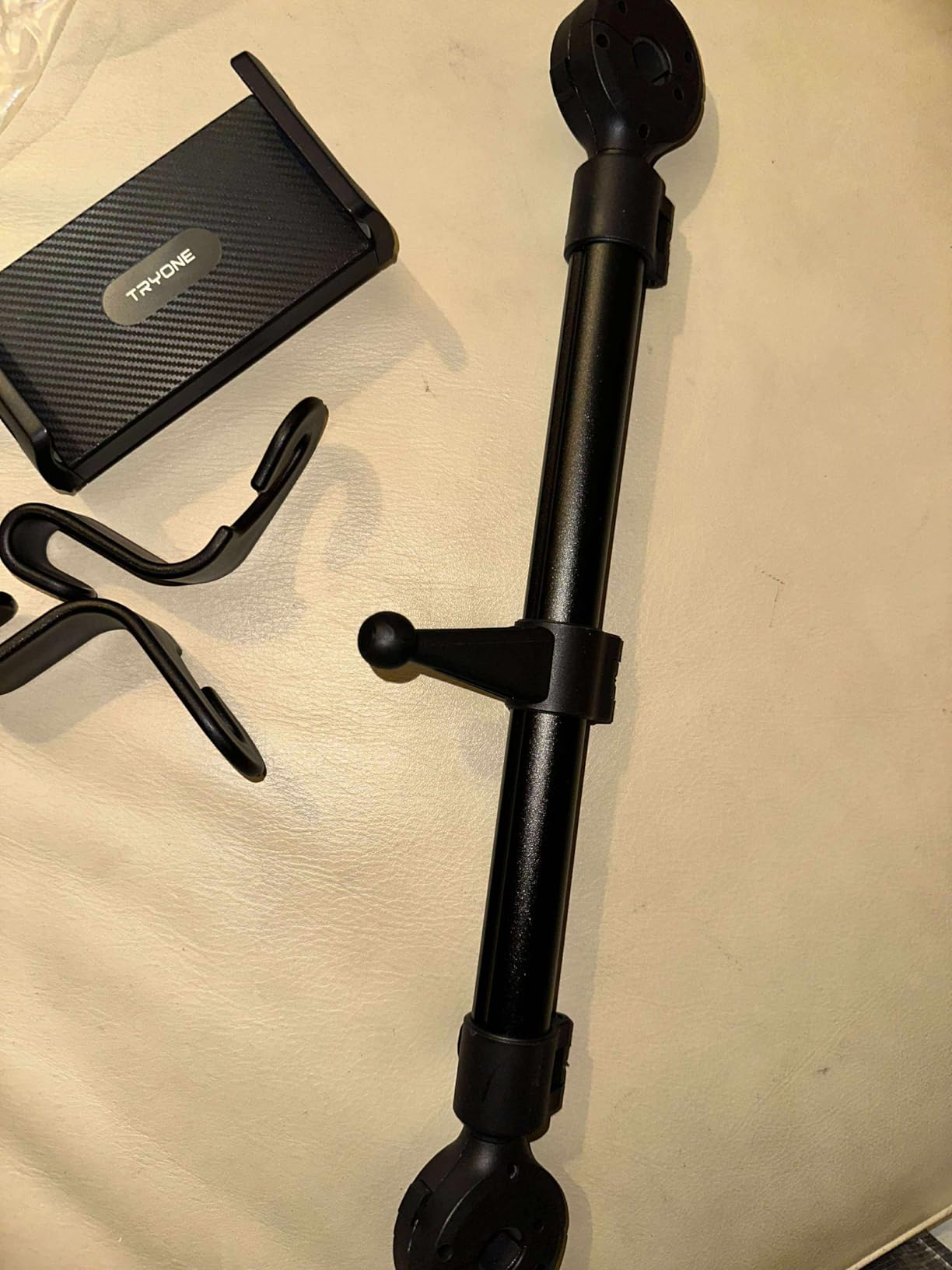 Tryone Car Headrest Tablet Holder for iPad: [Front & Rear Flip Mount] Adjustable Back Seat Tablet TV Portable Screen Holder, Car Road Trip Essentials for Kids Compatible with 4.7-16.1